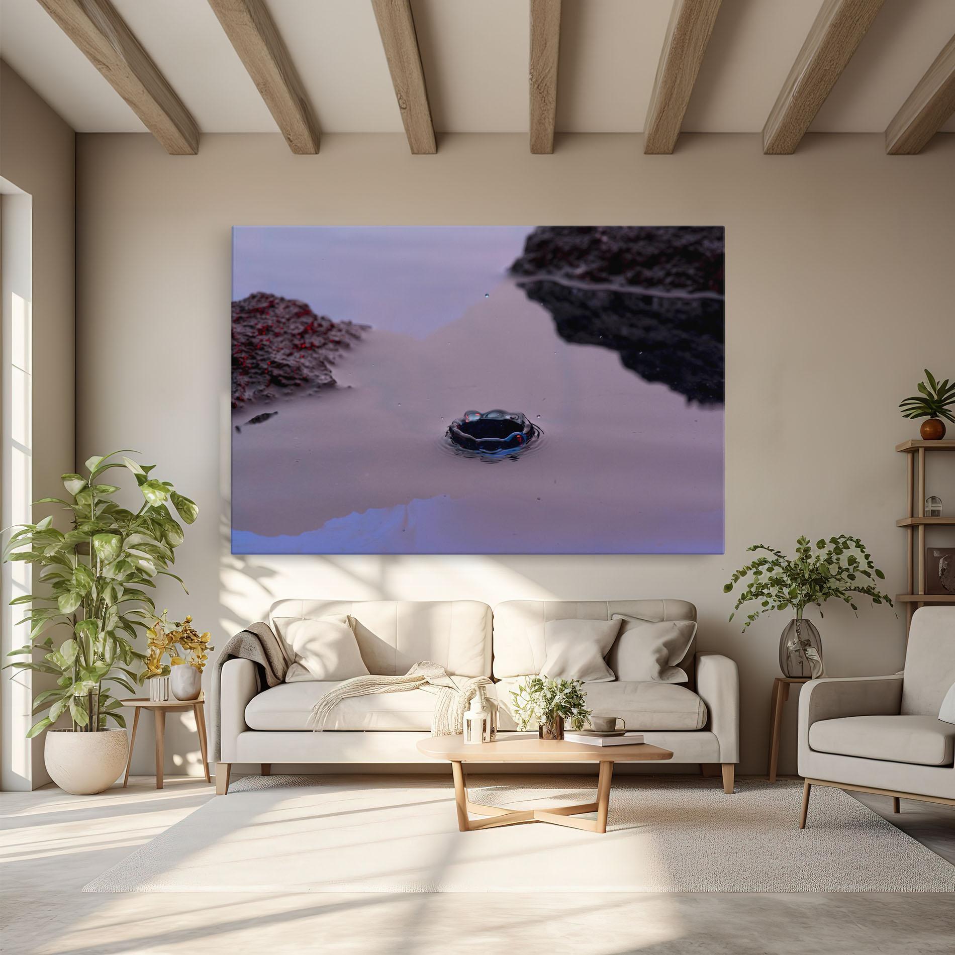 Tablou Canvas Blue Color Water mockup 6