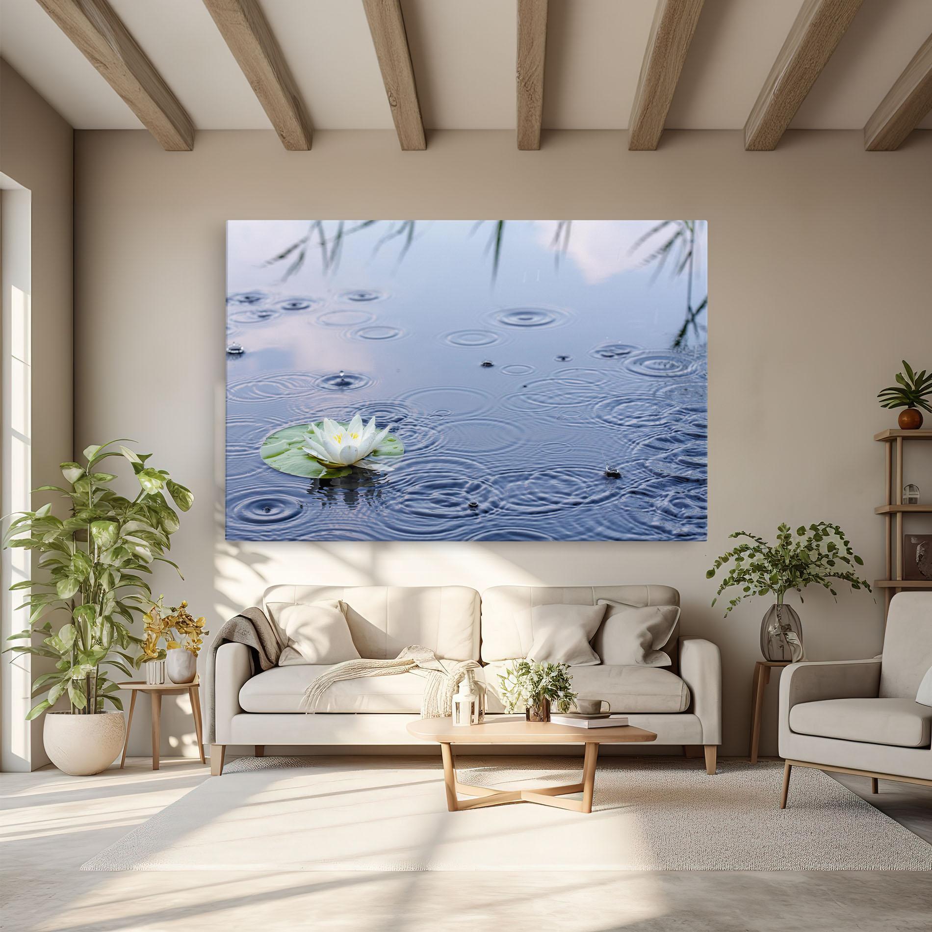 Tablou Canvas Clear Lake Rain mockup 6