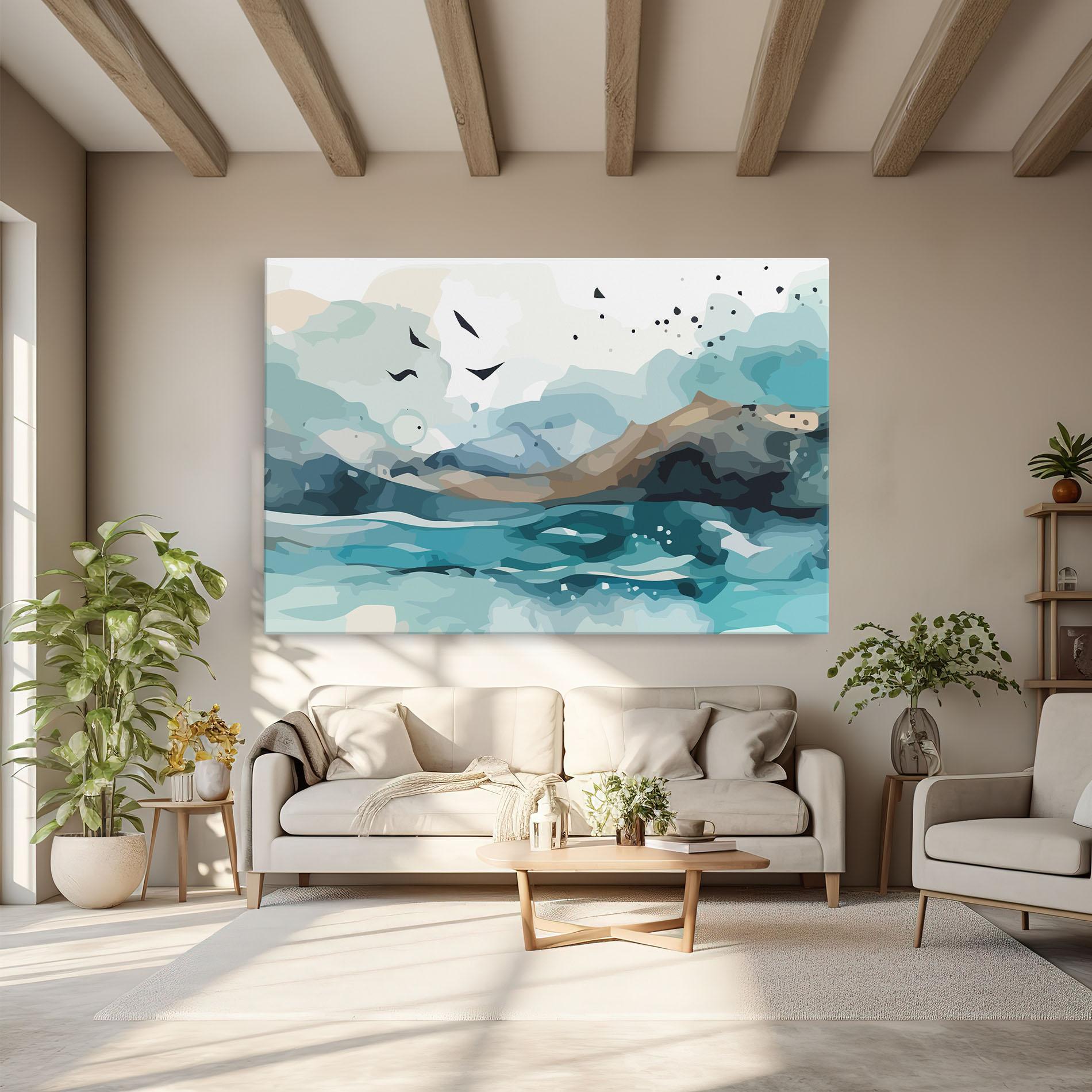 Tablou Canvas Water Birds mockup 6