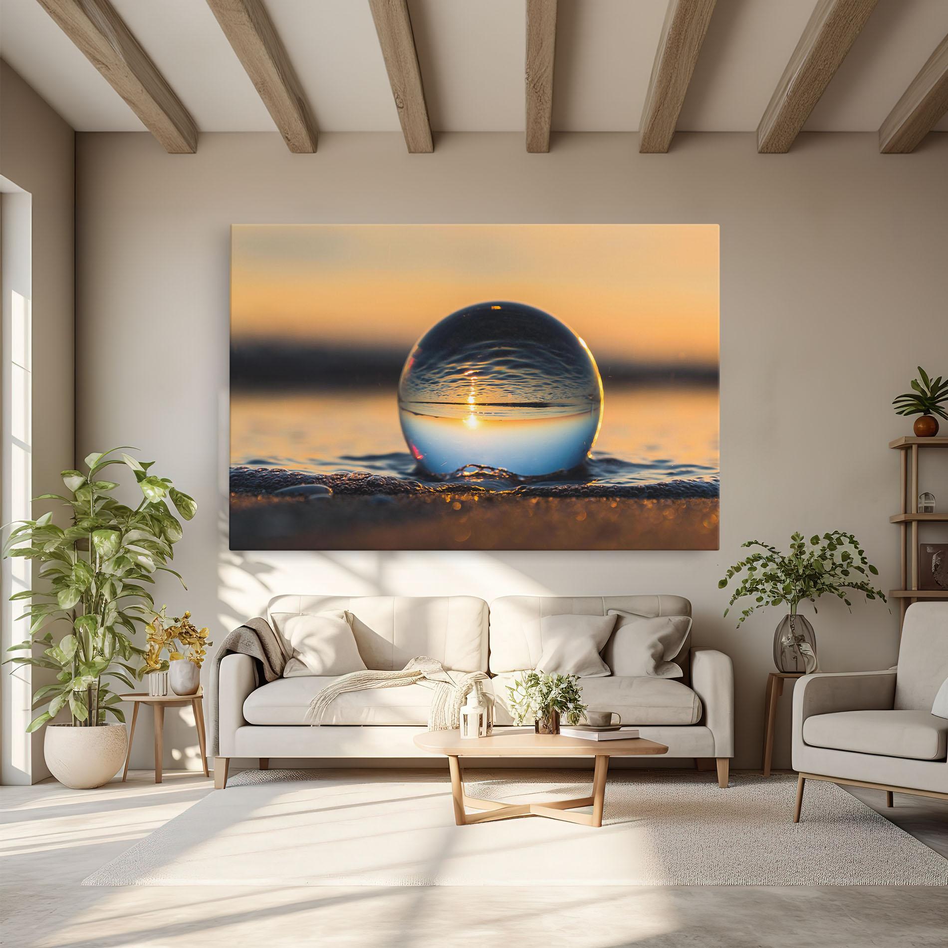 Tablou Canvas Water Bubble Reflecting mockup 6