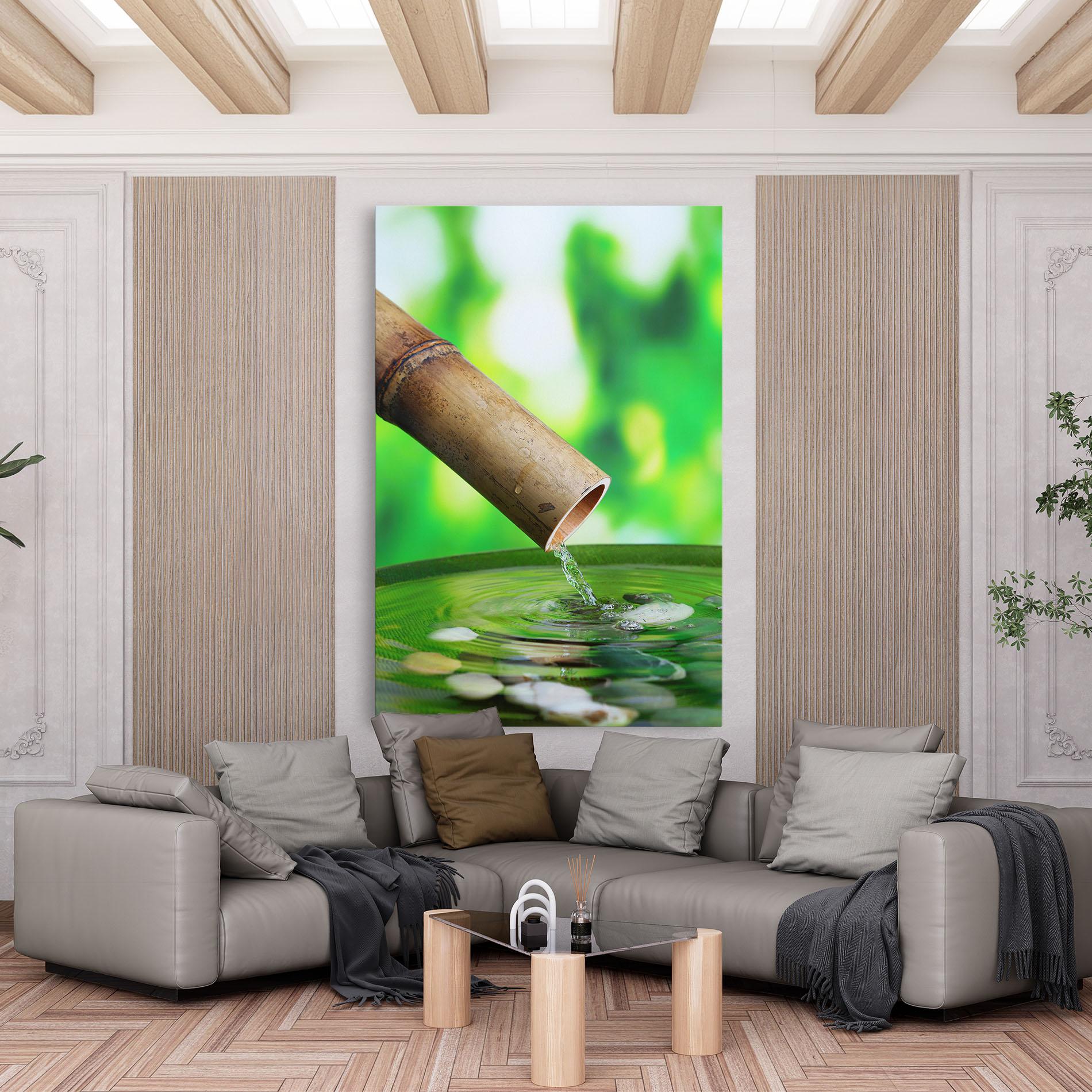 Tablou Canvas Bamboo Fountain mockup 6