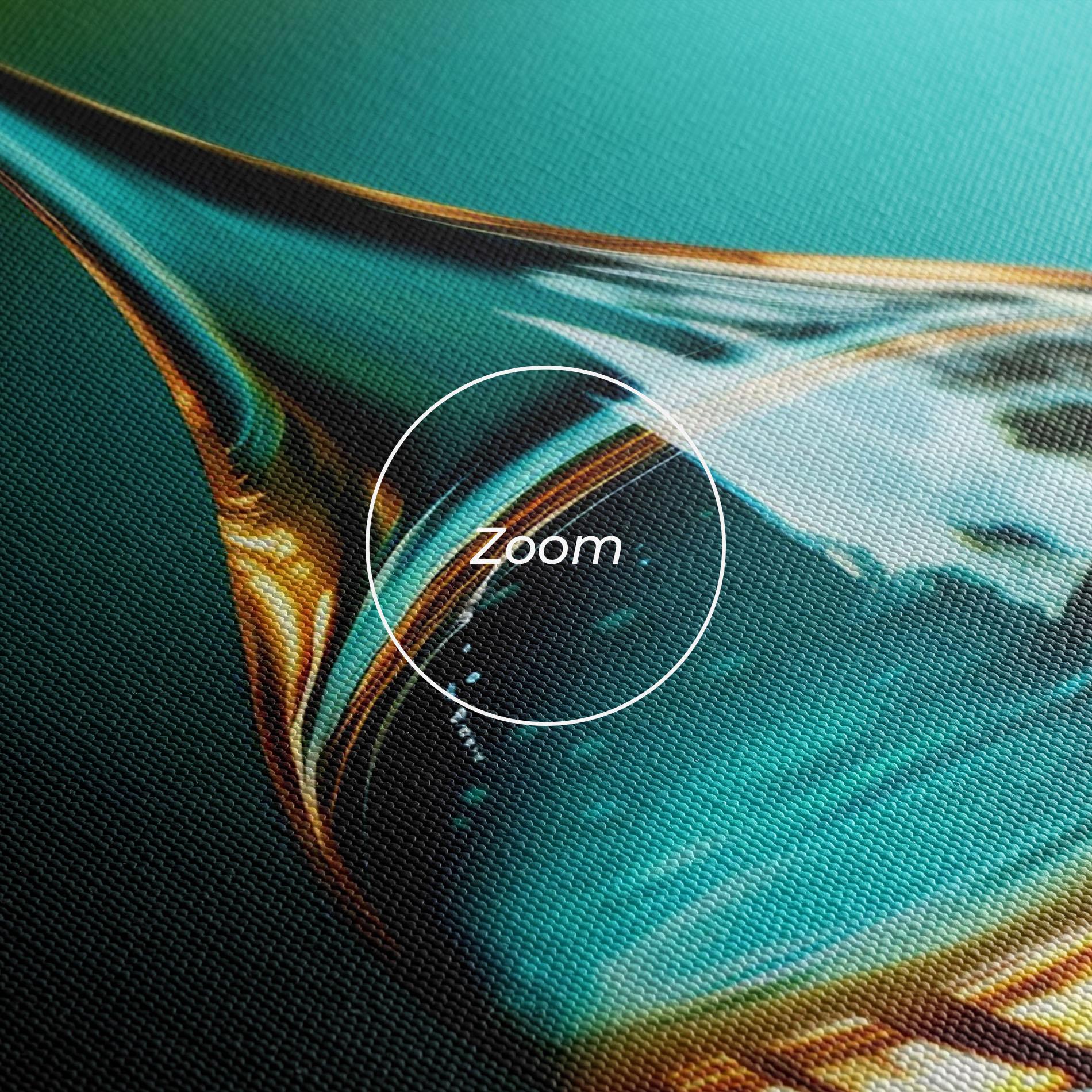 Tablou Canvas Big Green Drop mockup 3