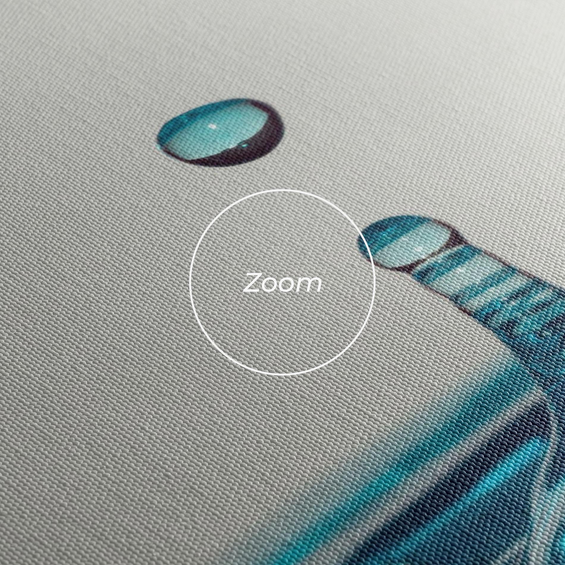 Tablou Canvas Blue Water Drop mockup 3
