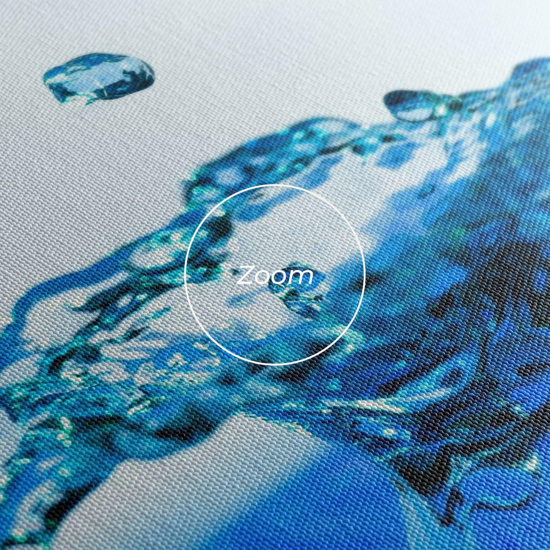 Tablou Canvas Blue Water Splash mockup 3