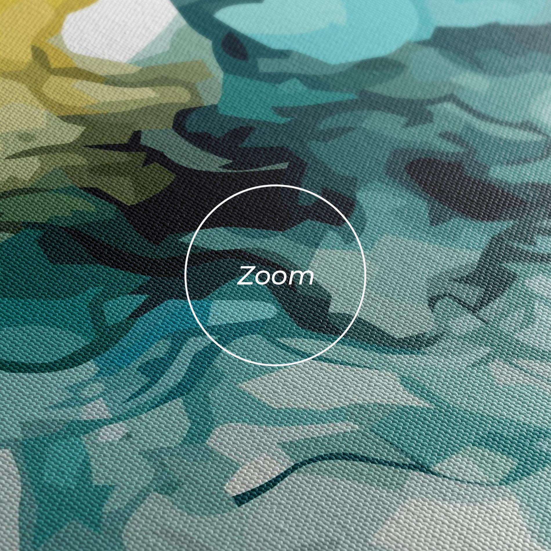 Tablou Canvas Blue Yellow Art mockup 3