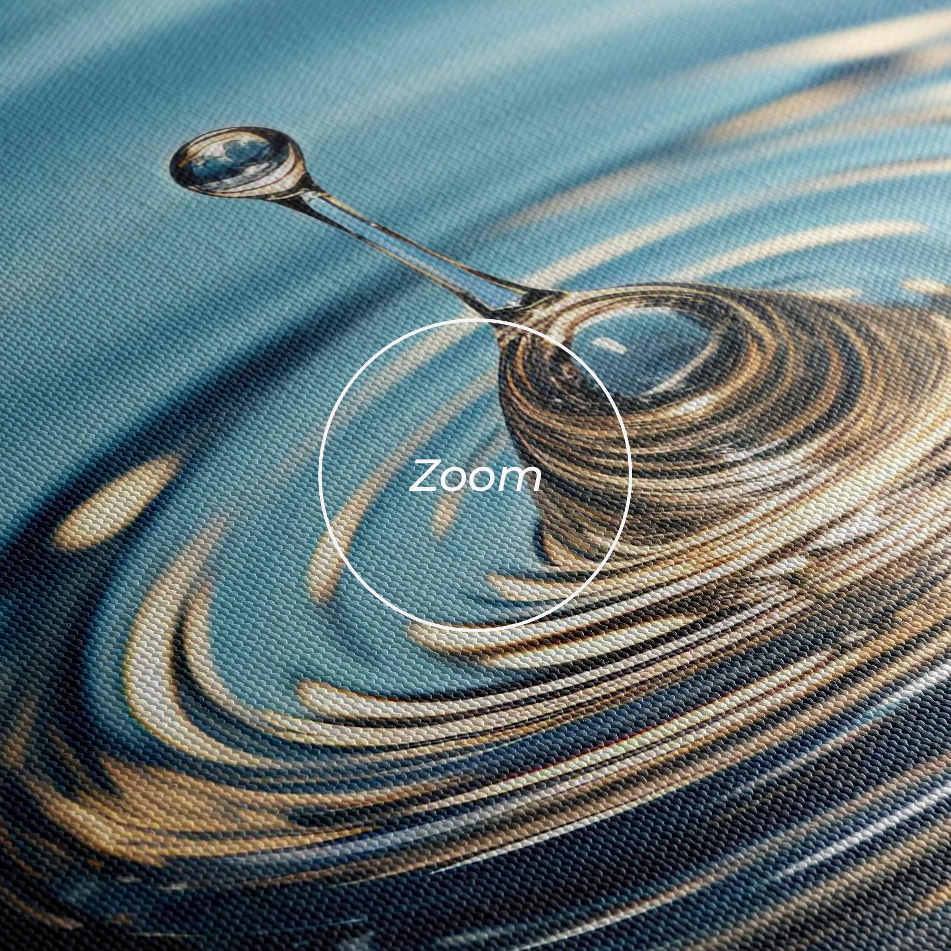 Tablou Canvas Cream Water Drop mockup 3