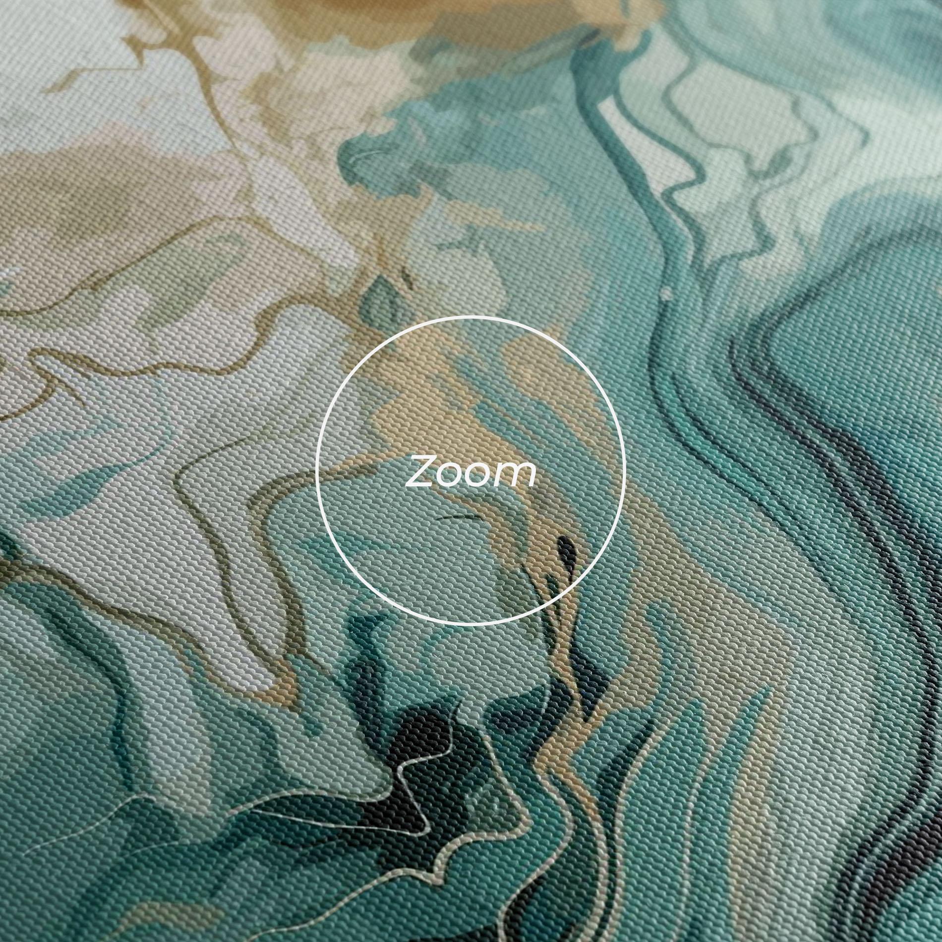 Tablou Canvas Green Gold Water mockup 3