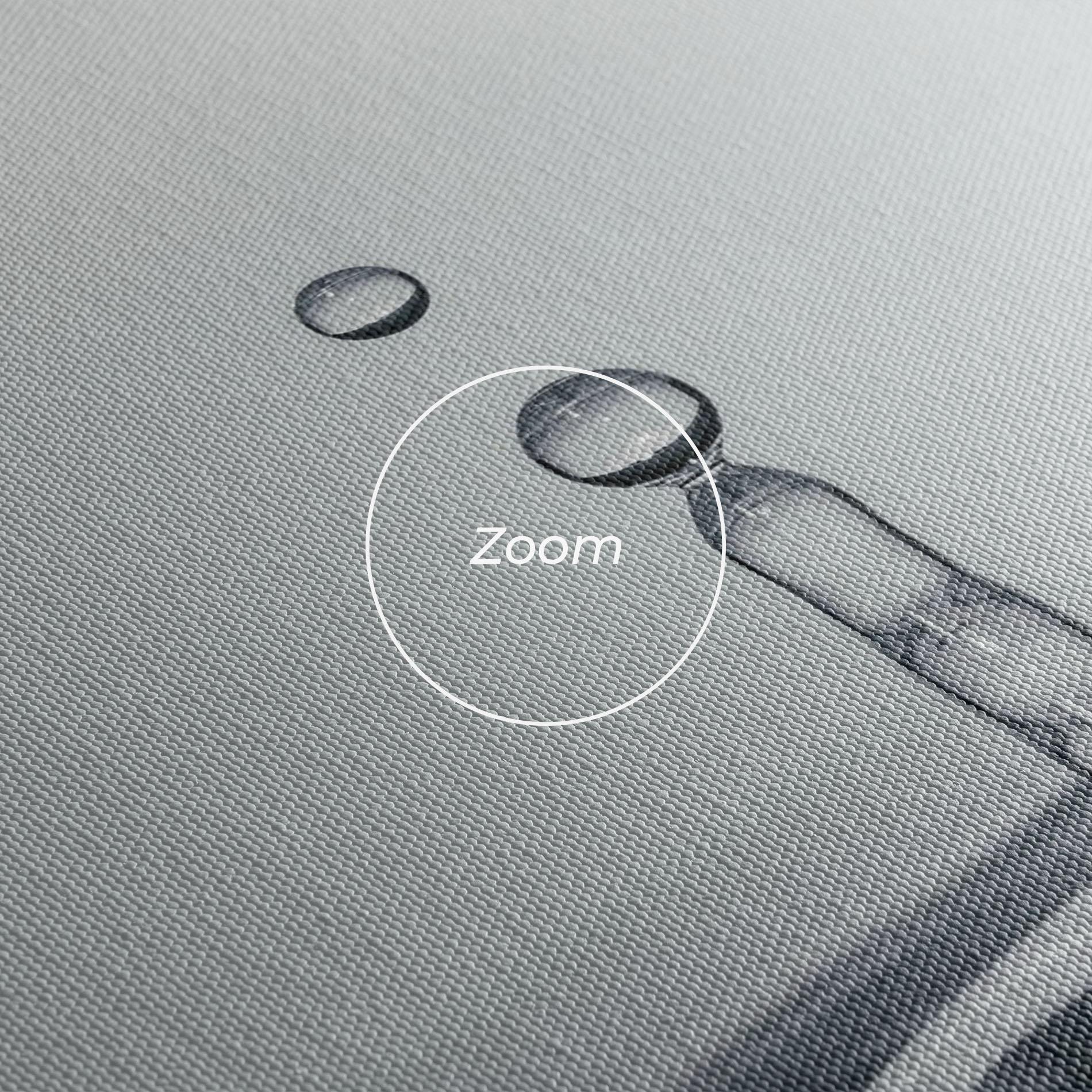 Tablou Canvas Grey Water Drop mockup 3