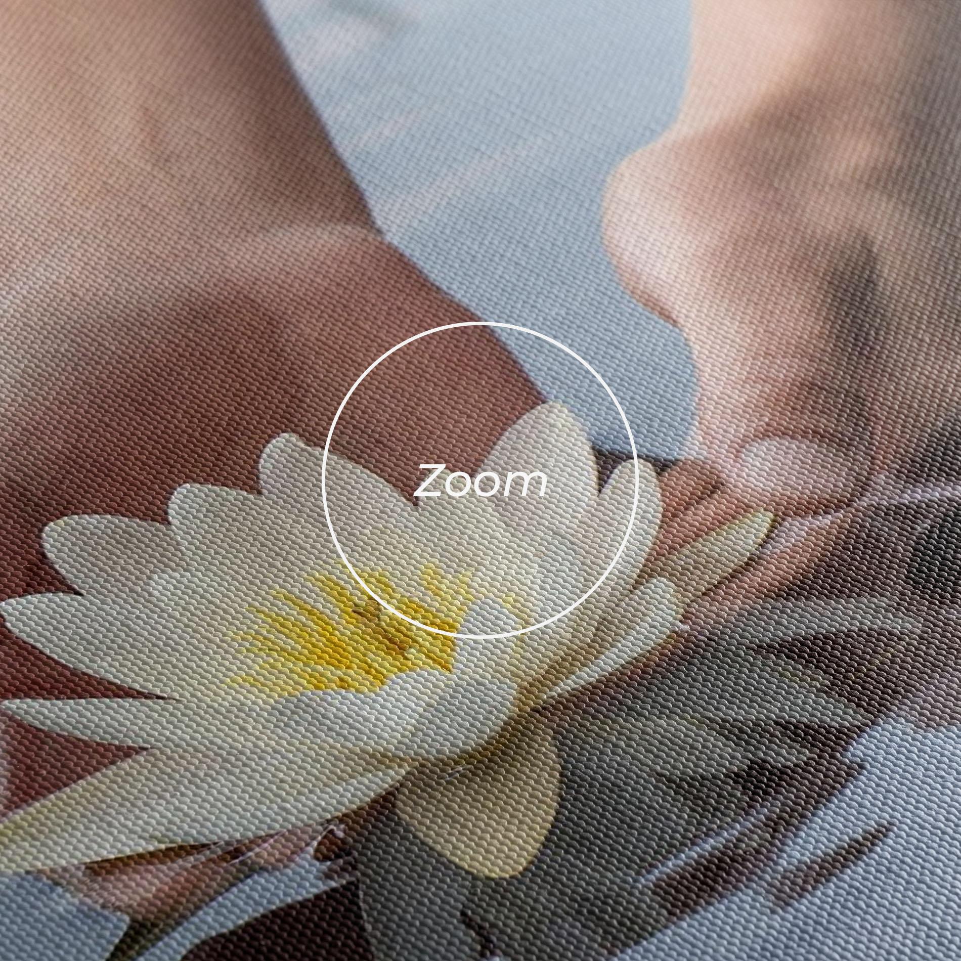 Tablou Canvas Holding Lake Flower mockup 3