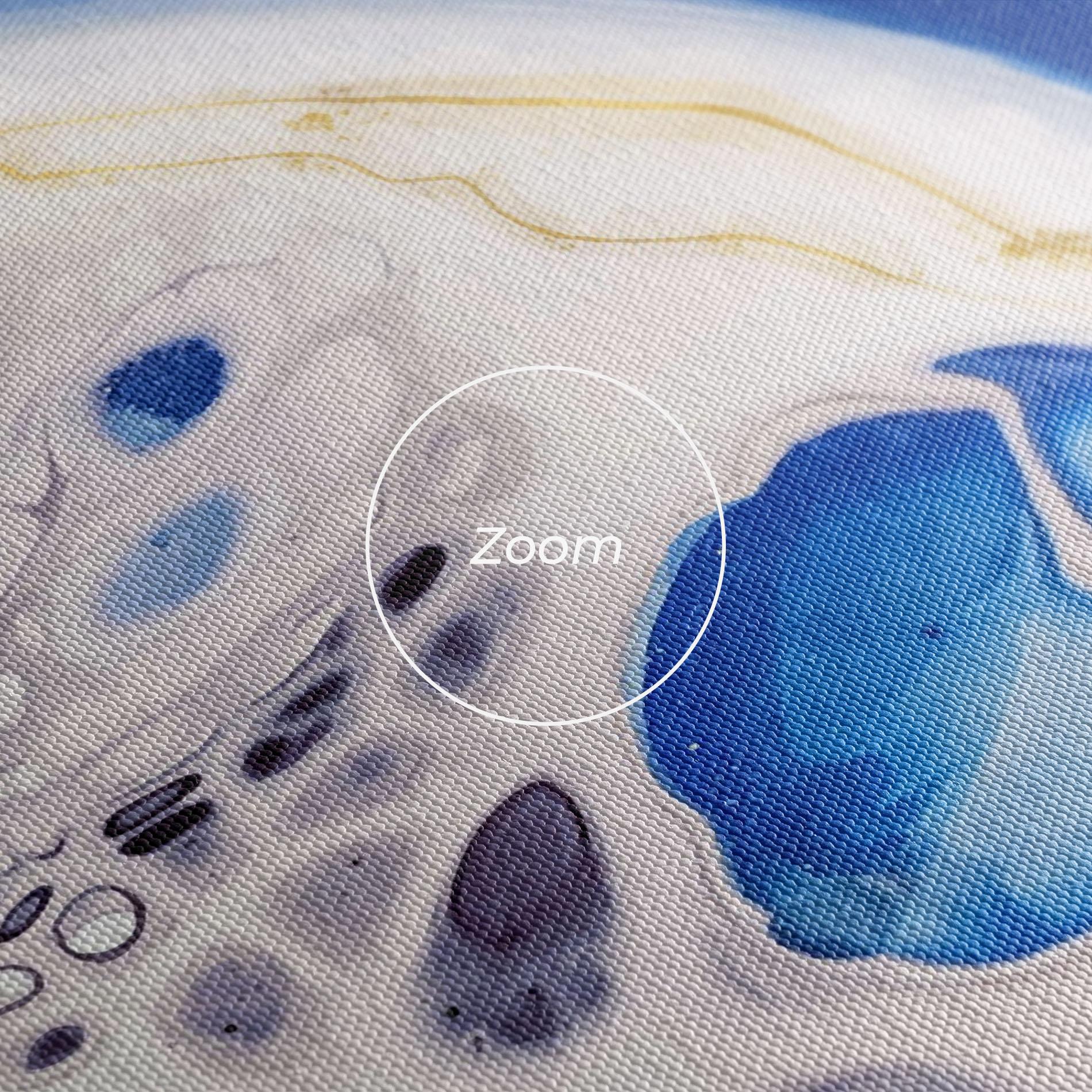 Tablou Canvas Water Gold Blue Marble mockup 3