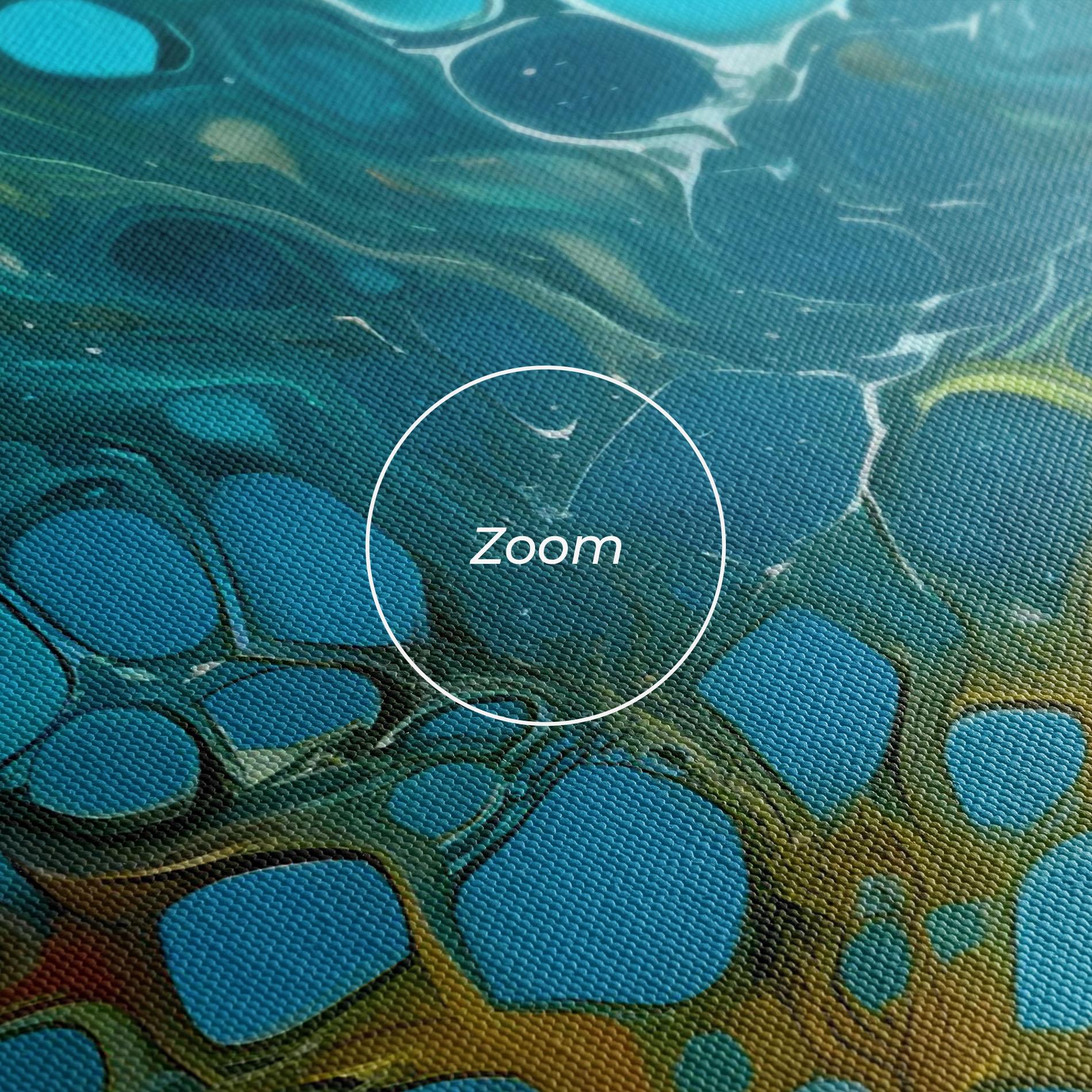 Tablou Canvas Yellow Green Ocean mockup 3