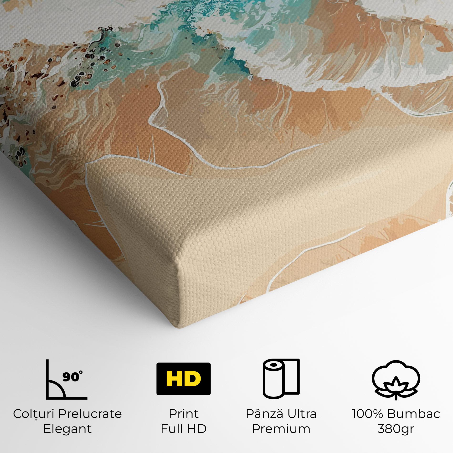 Tablou Canvas Artistic Waves mockup 4