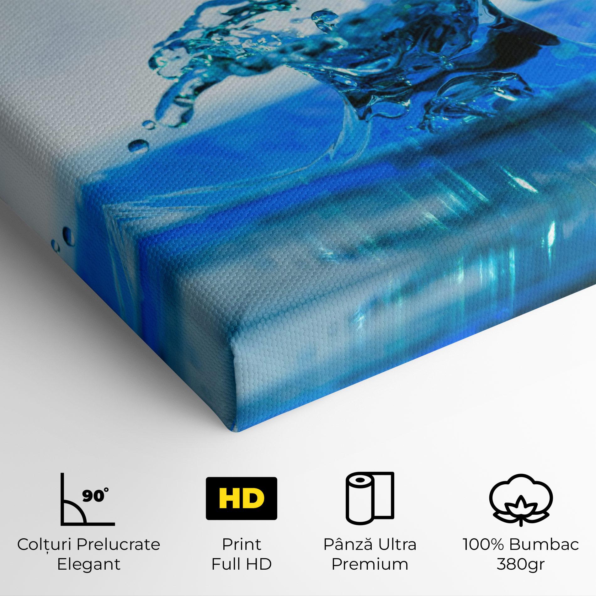 Tablou Canvas Blue Water Splash mockup 4