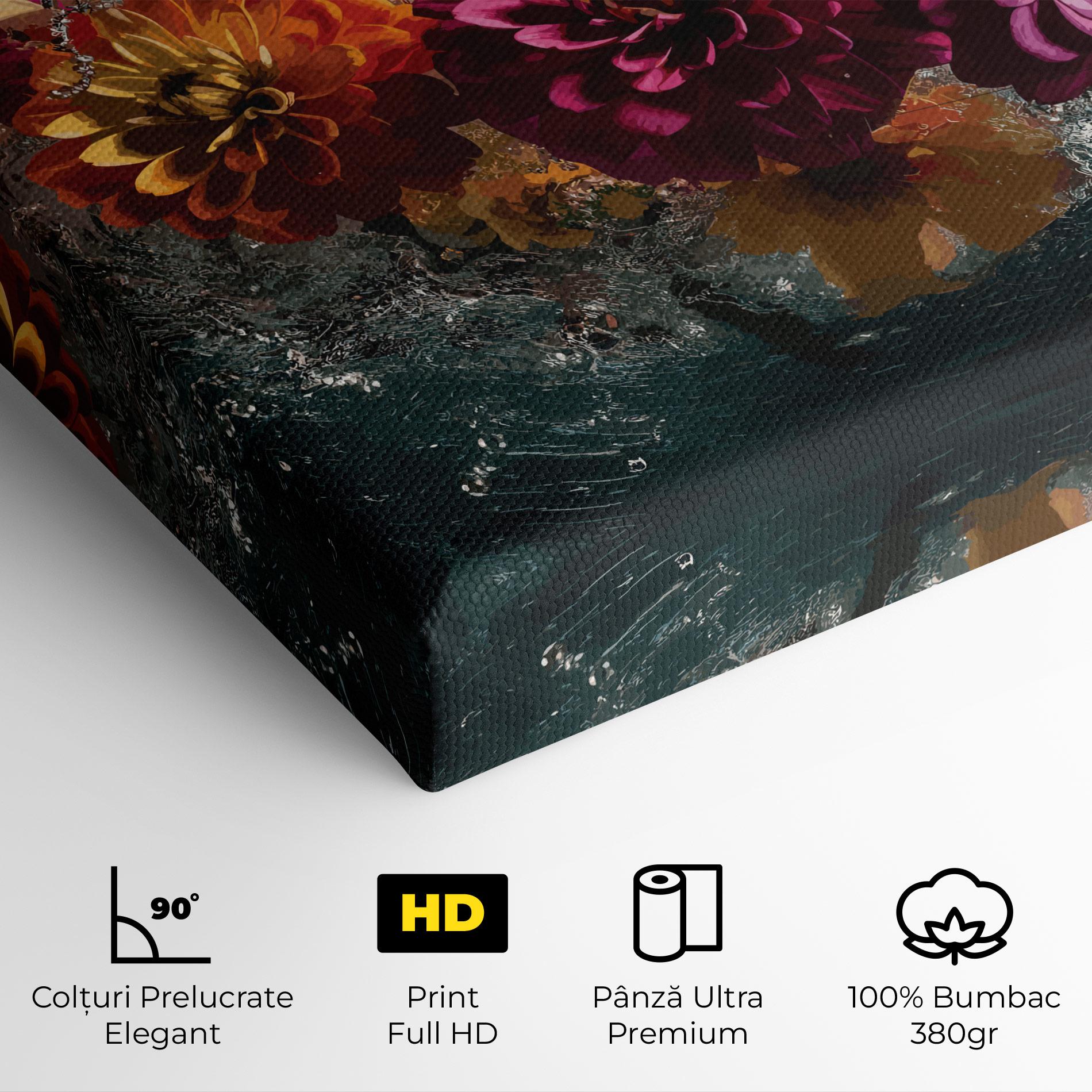 Tablou Canvas Flower Water Splash mockup 4