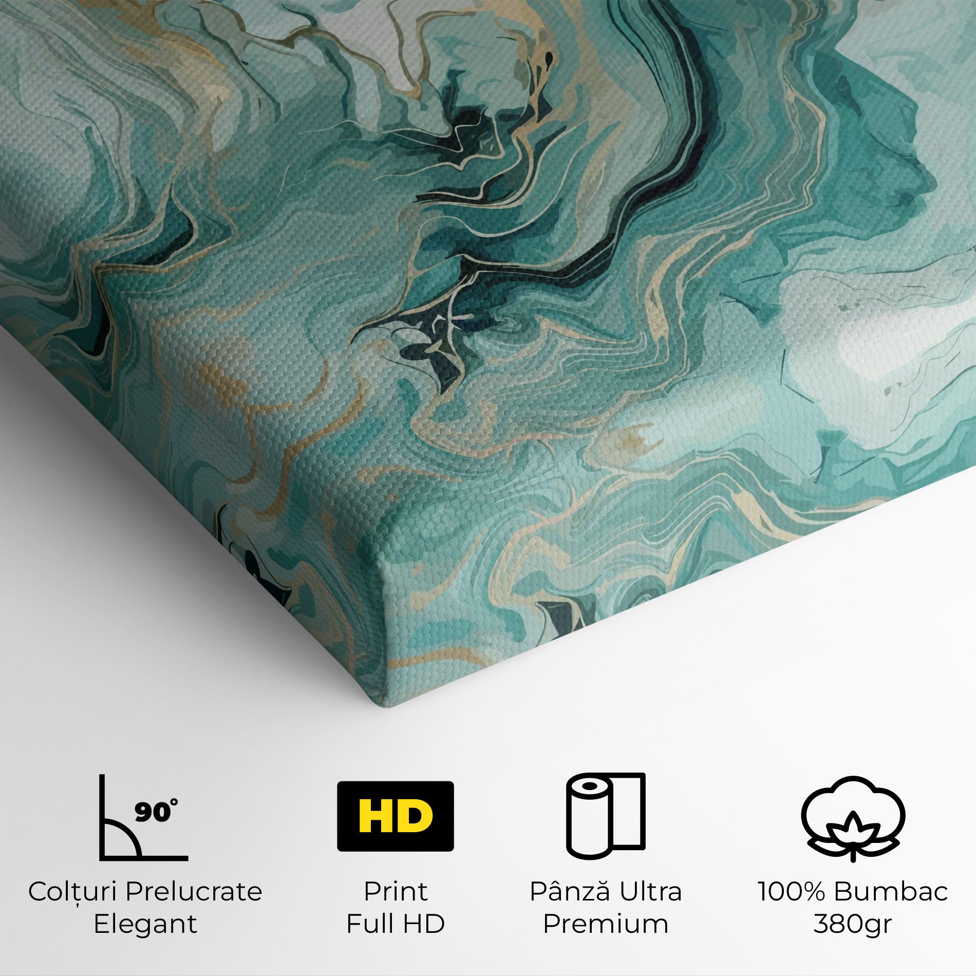 Green Gold Water mockup 4