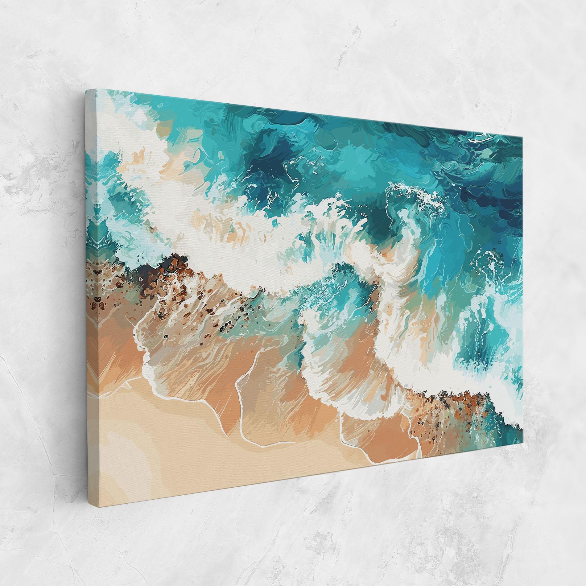 Tablou Canvas Artistic Waves mockup 1