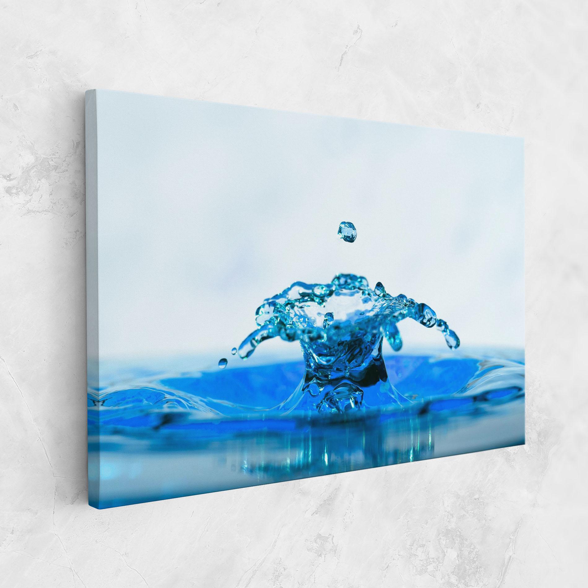 Tablou Canvas Blue Water Splash mockup 1