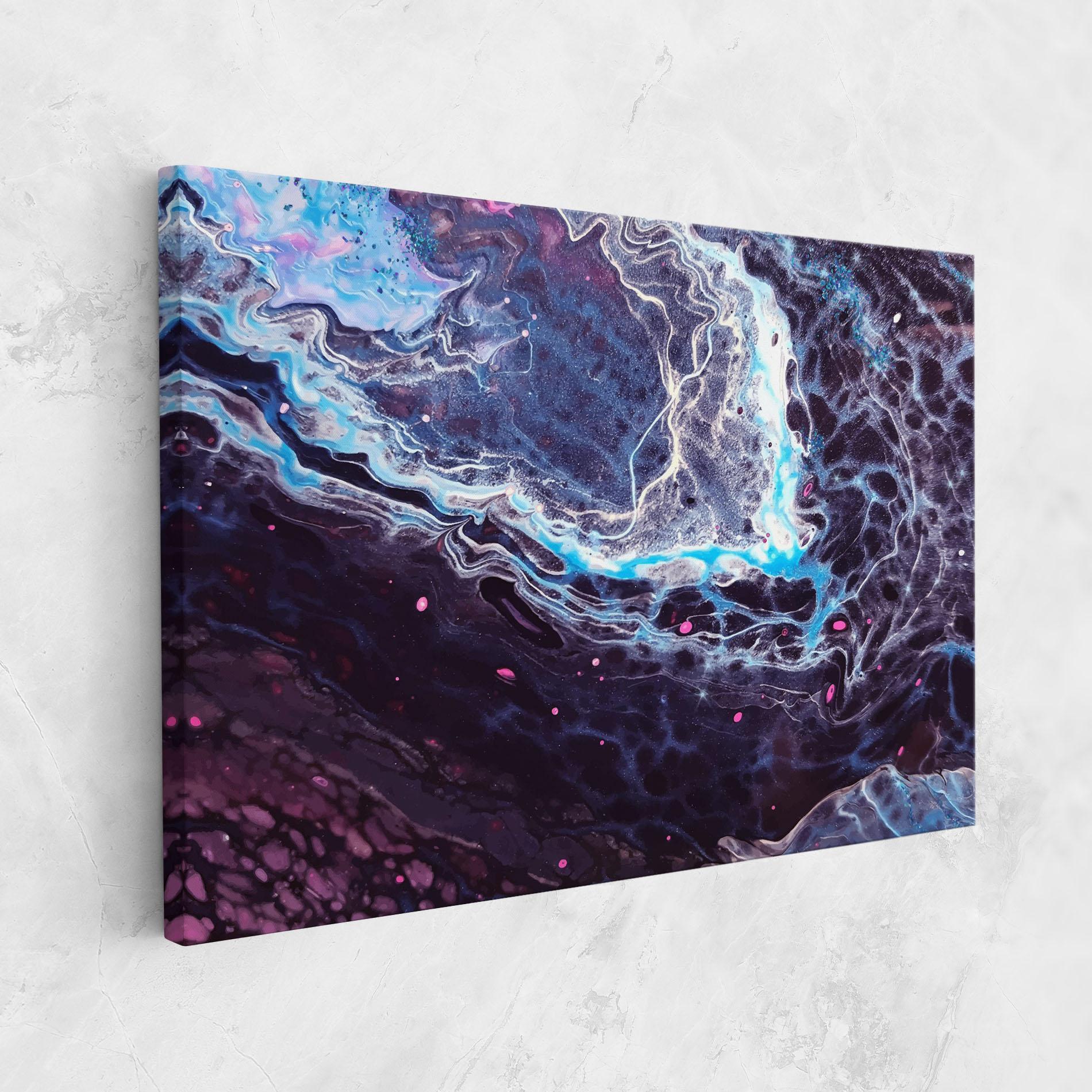 Tablou Canvas Purple Blue Water mockup 1