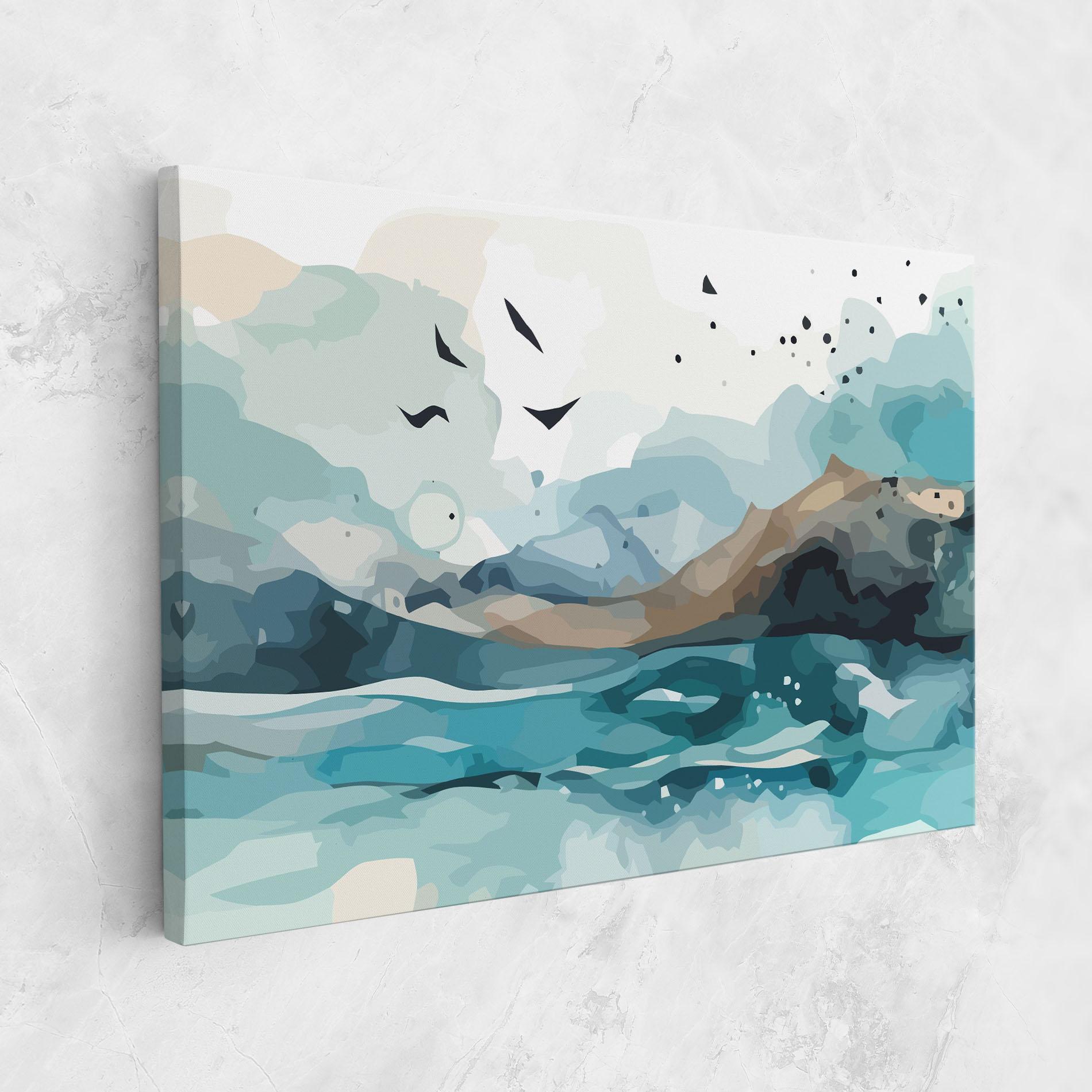 Tablou Canvas Water Birds mockup 1