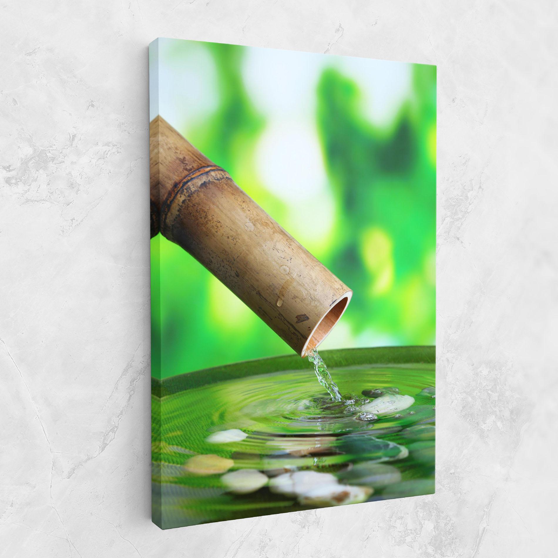 Tablou Canvas Bamboo Fountain mockup 1