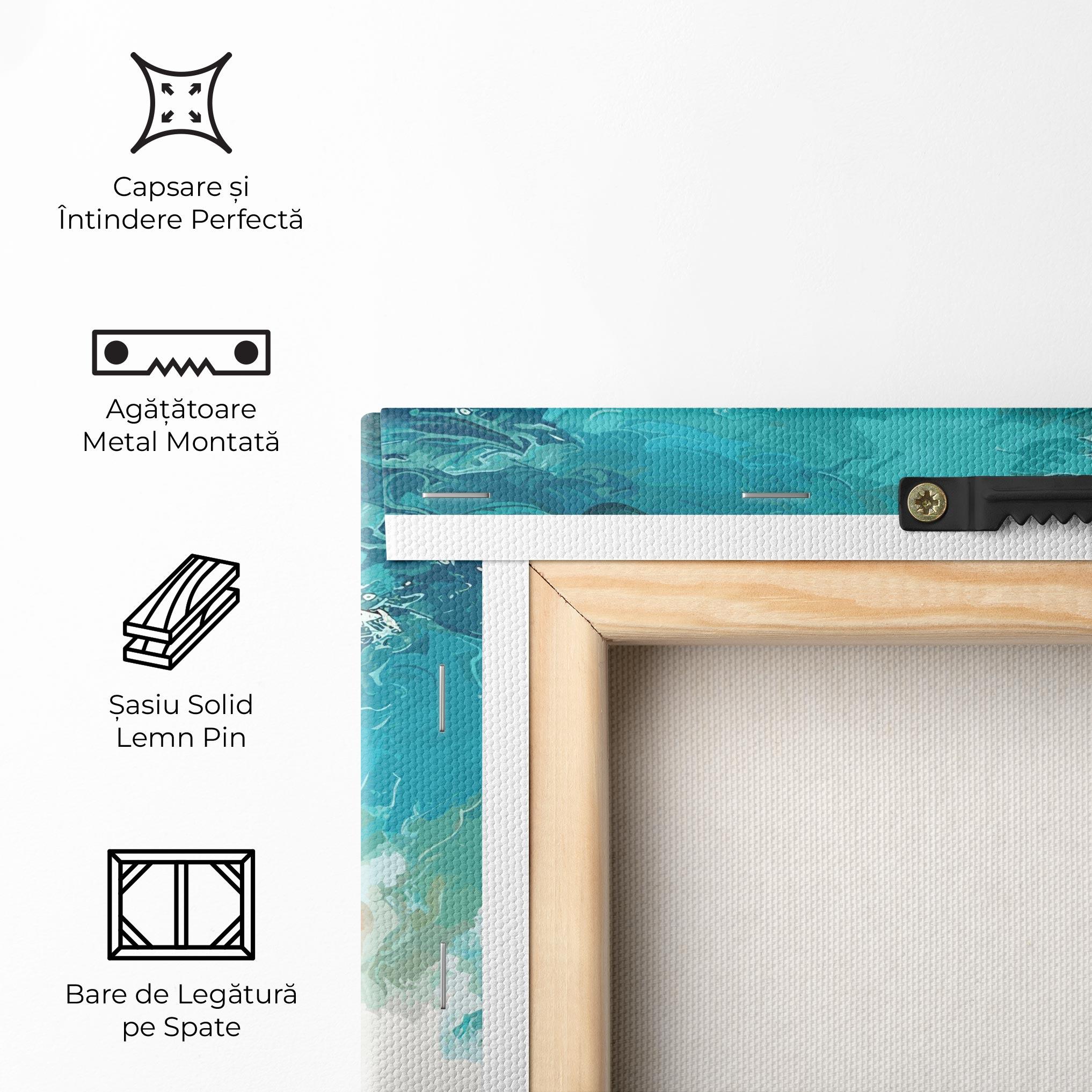 Tablou Canvas Artistic Waves mockup 5