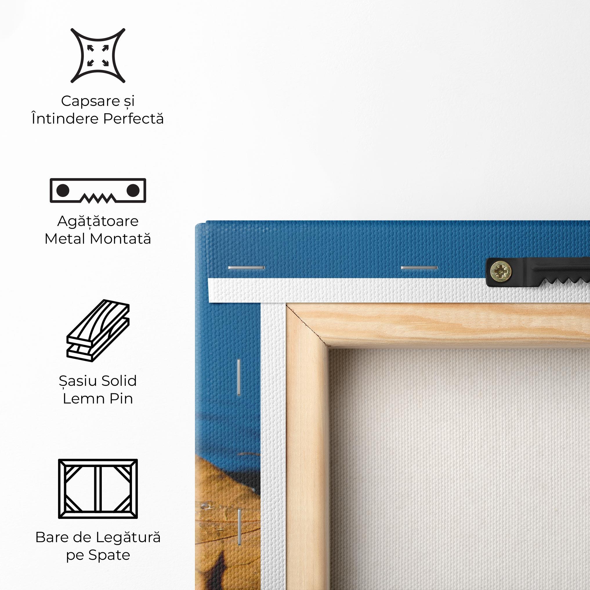 Tablou Canvas Autumn Leaf Water mockup 5