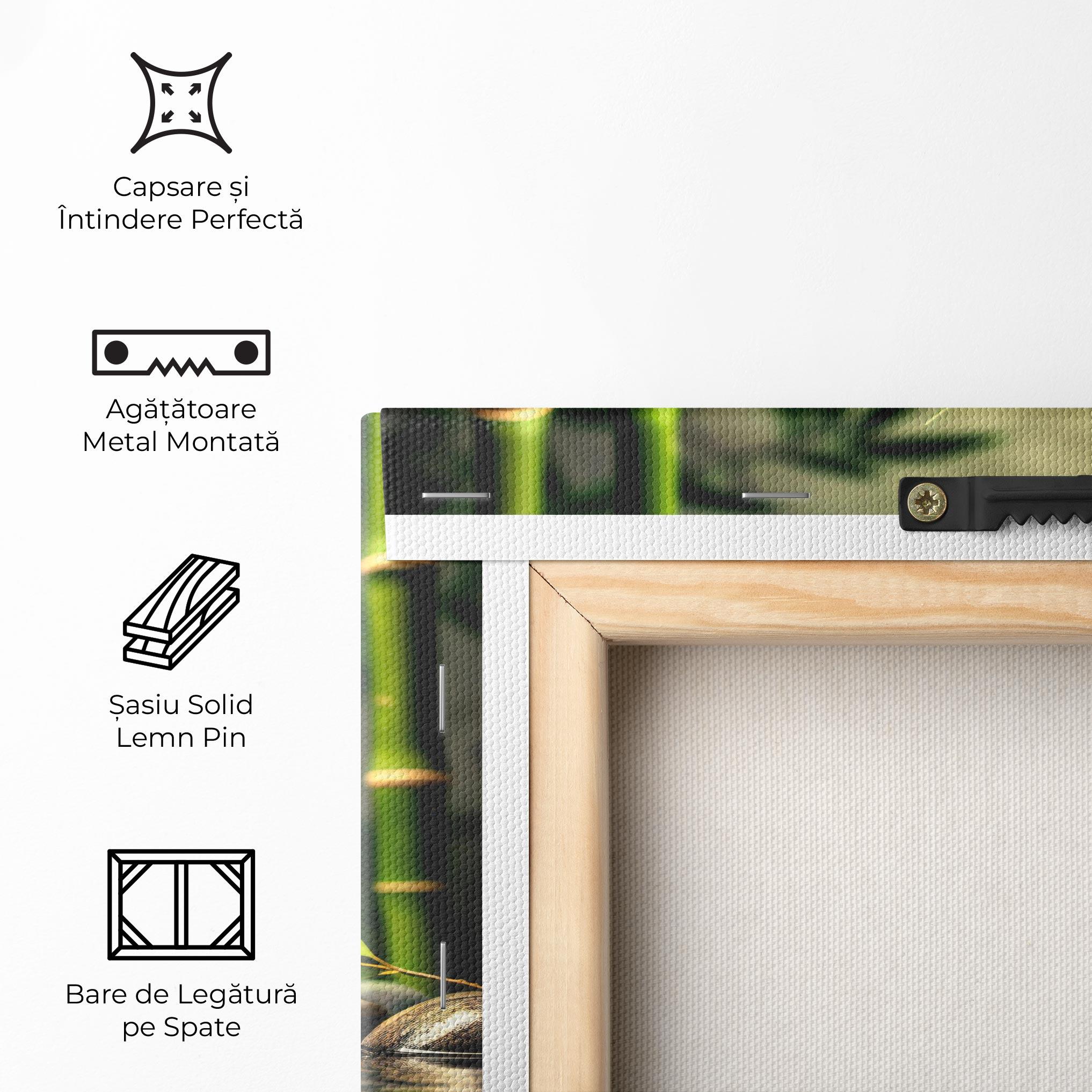 Tablou Canvas Bamboo Plant Water mockup 5