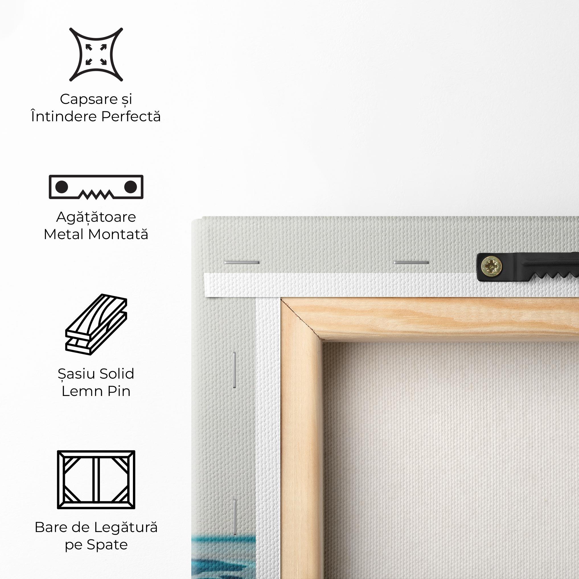 Tablou Canvas Blue Water Drop mockup 5