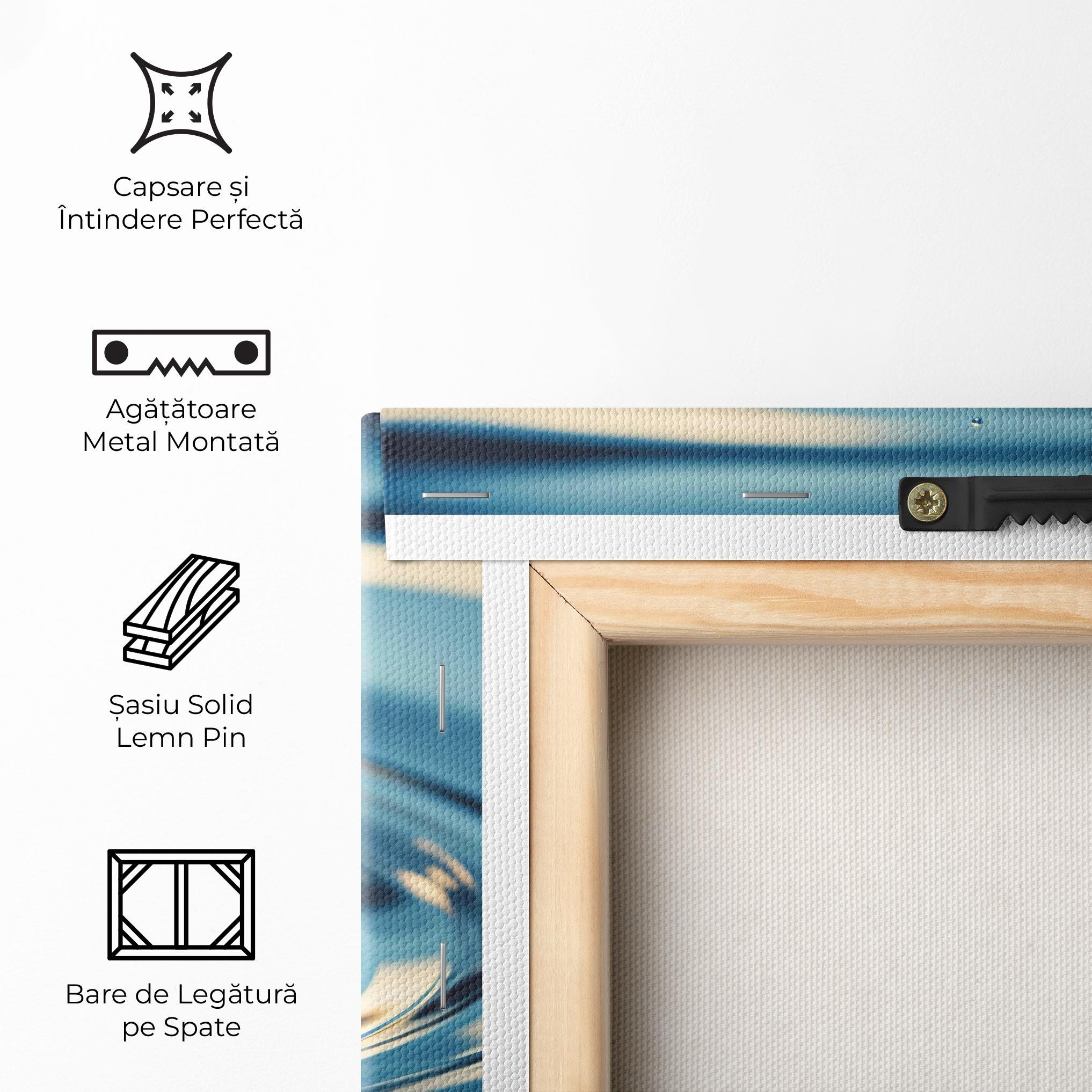 Tablou Canvas Cream Water Drop mockup 5