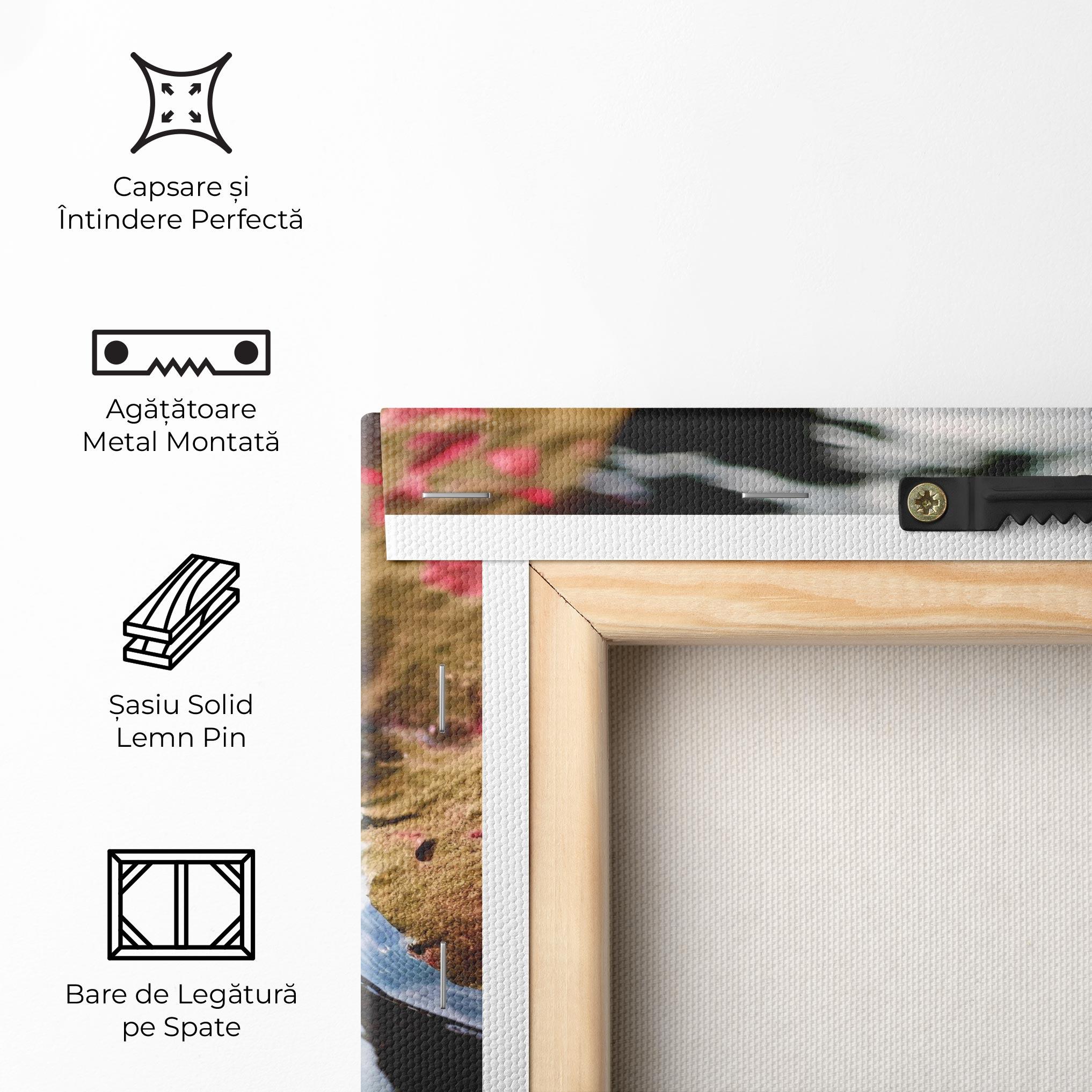 Tablou Canvas Floating Water Rose mockup 5