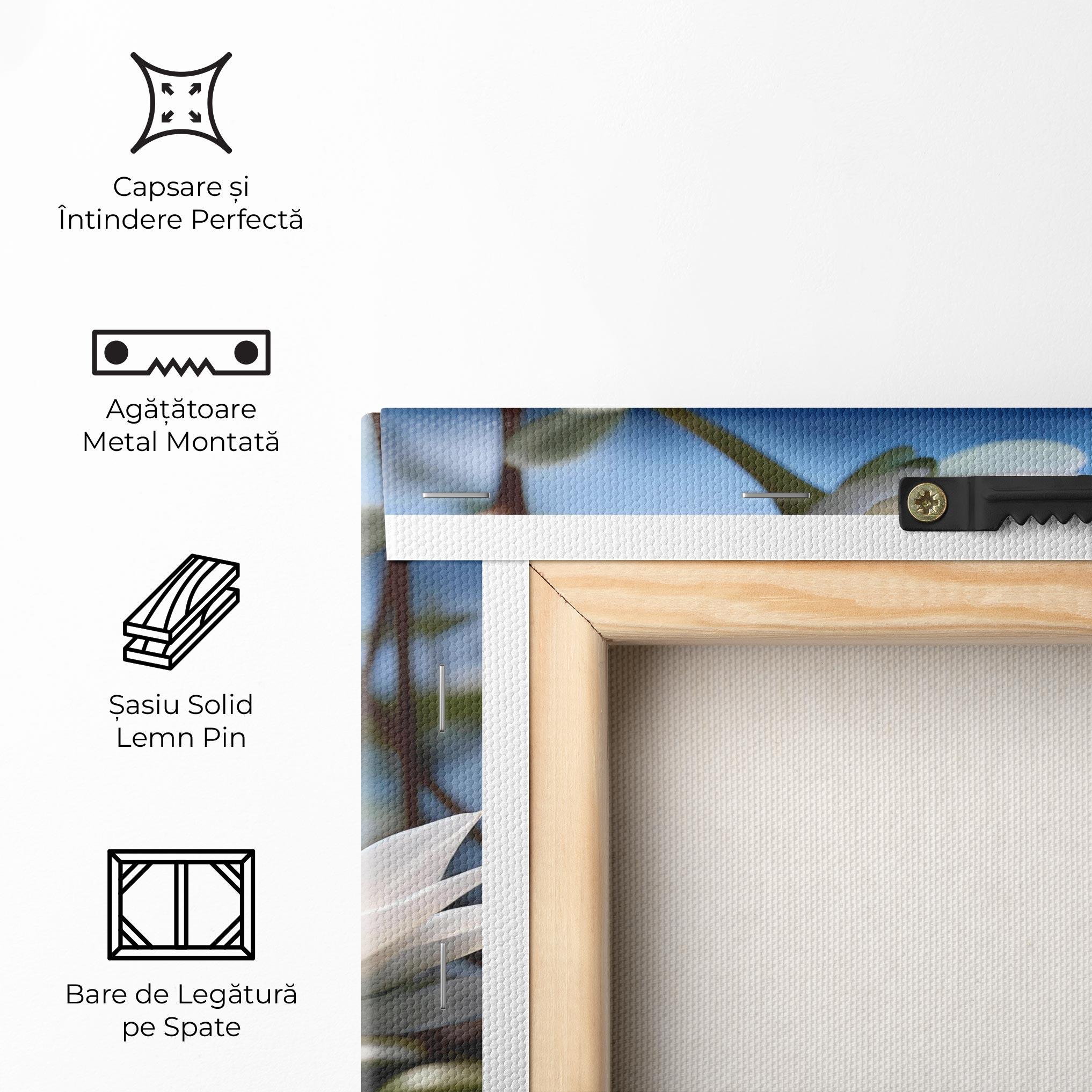 Tablou Canvas Flower Water Glass mockup 5