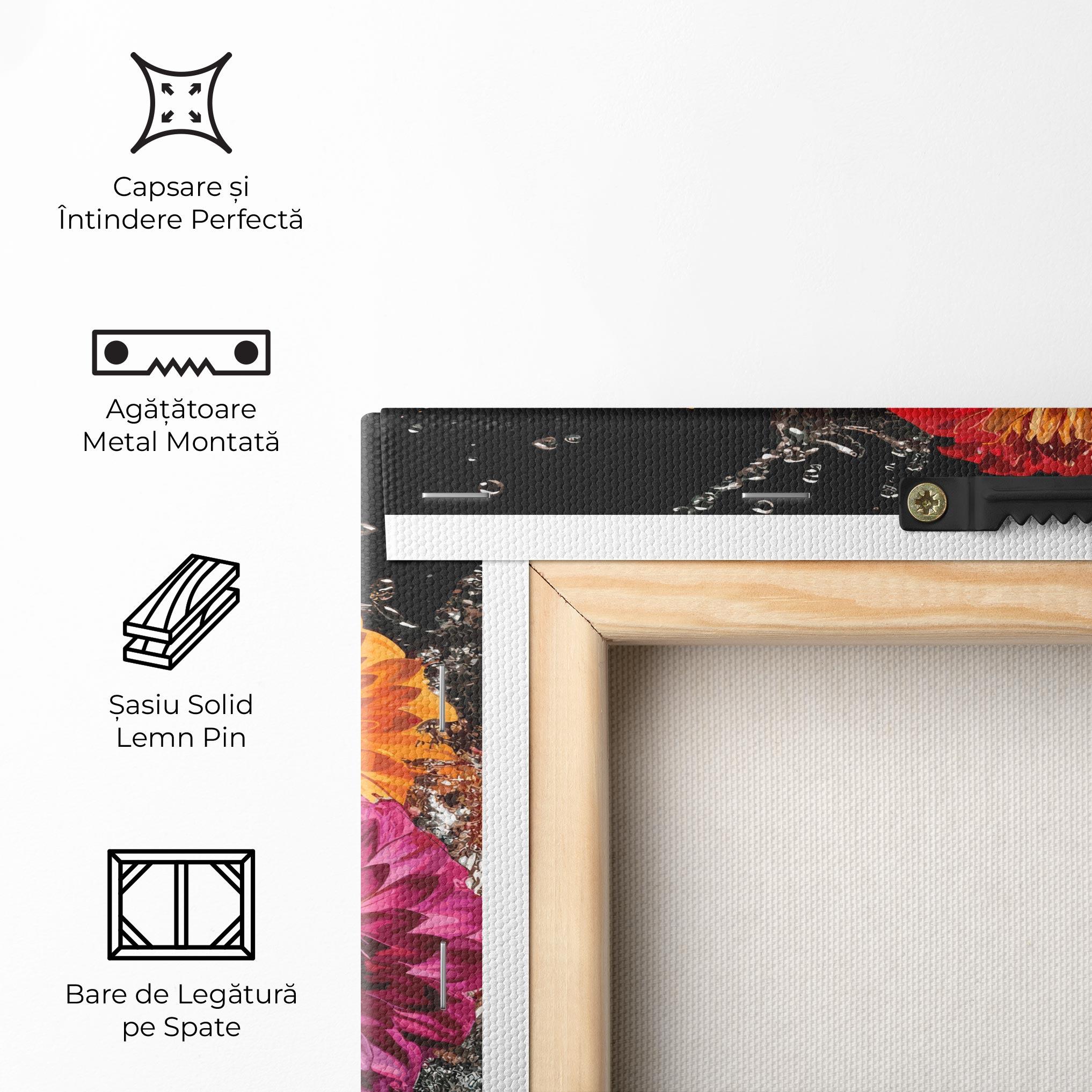 Tablou Canvas Flower Water Splash mockup 5