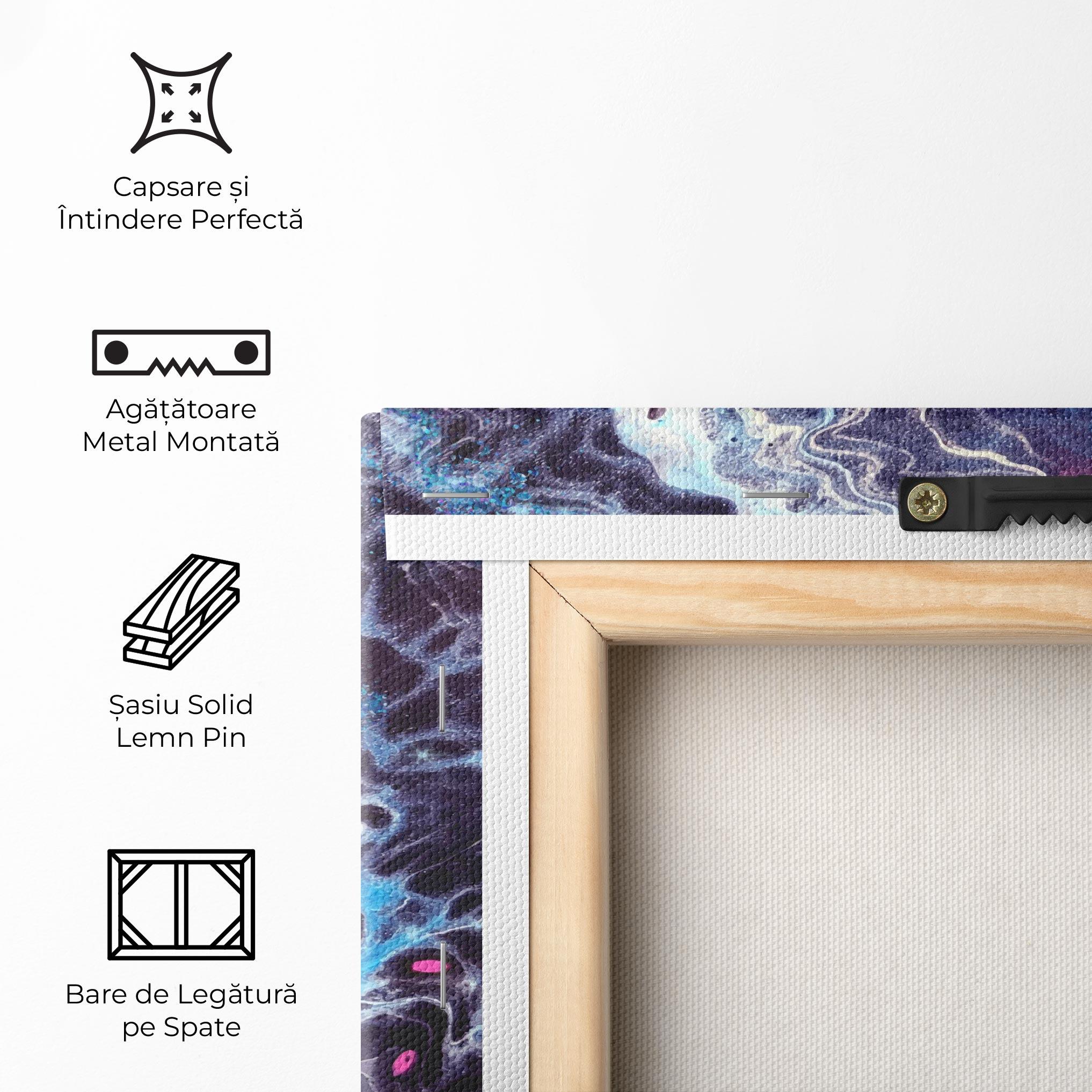 Tablou Canvas Purple Blue Water mockup 5