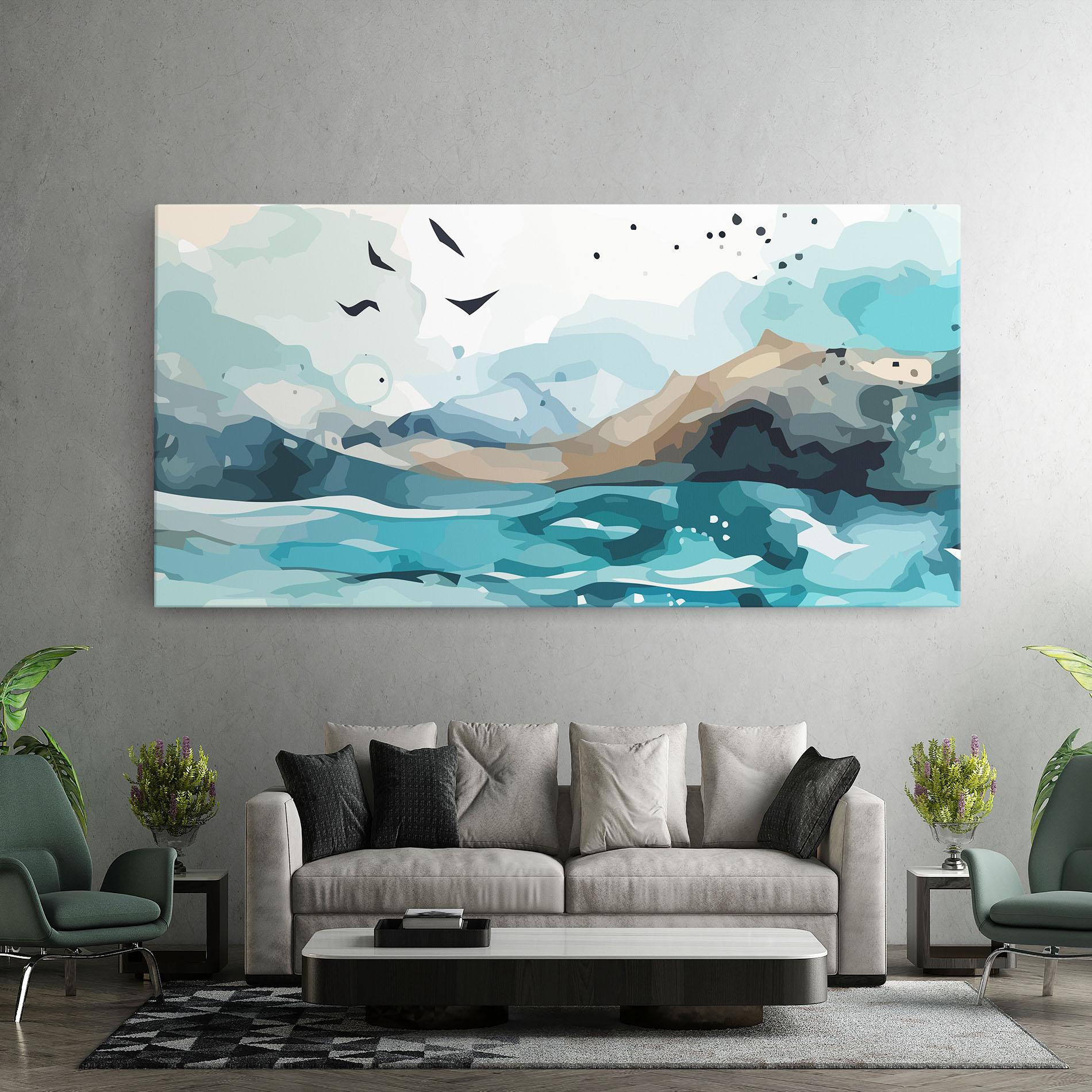 Tablou Canvas Water Birds mockup 7