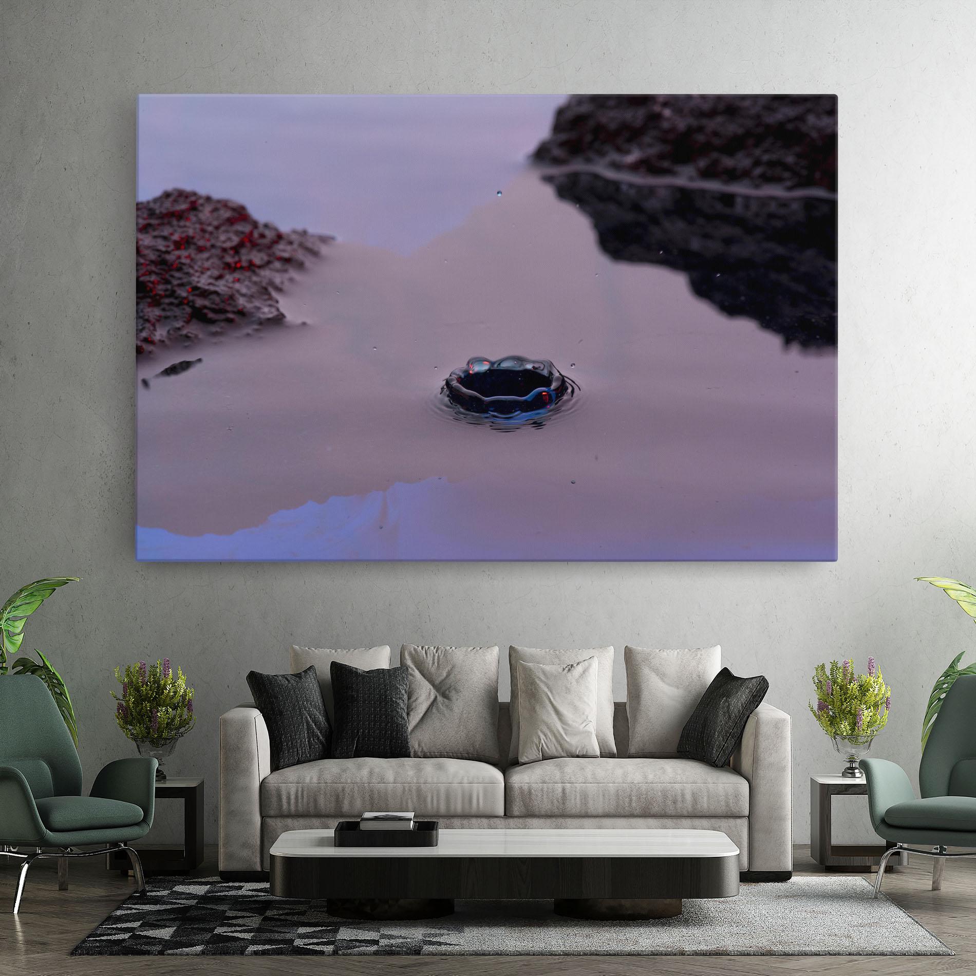 Tablou Canvas Blue Color Water mockup 7