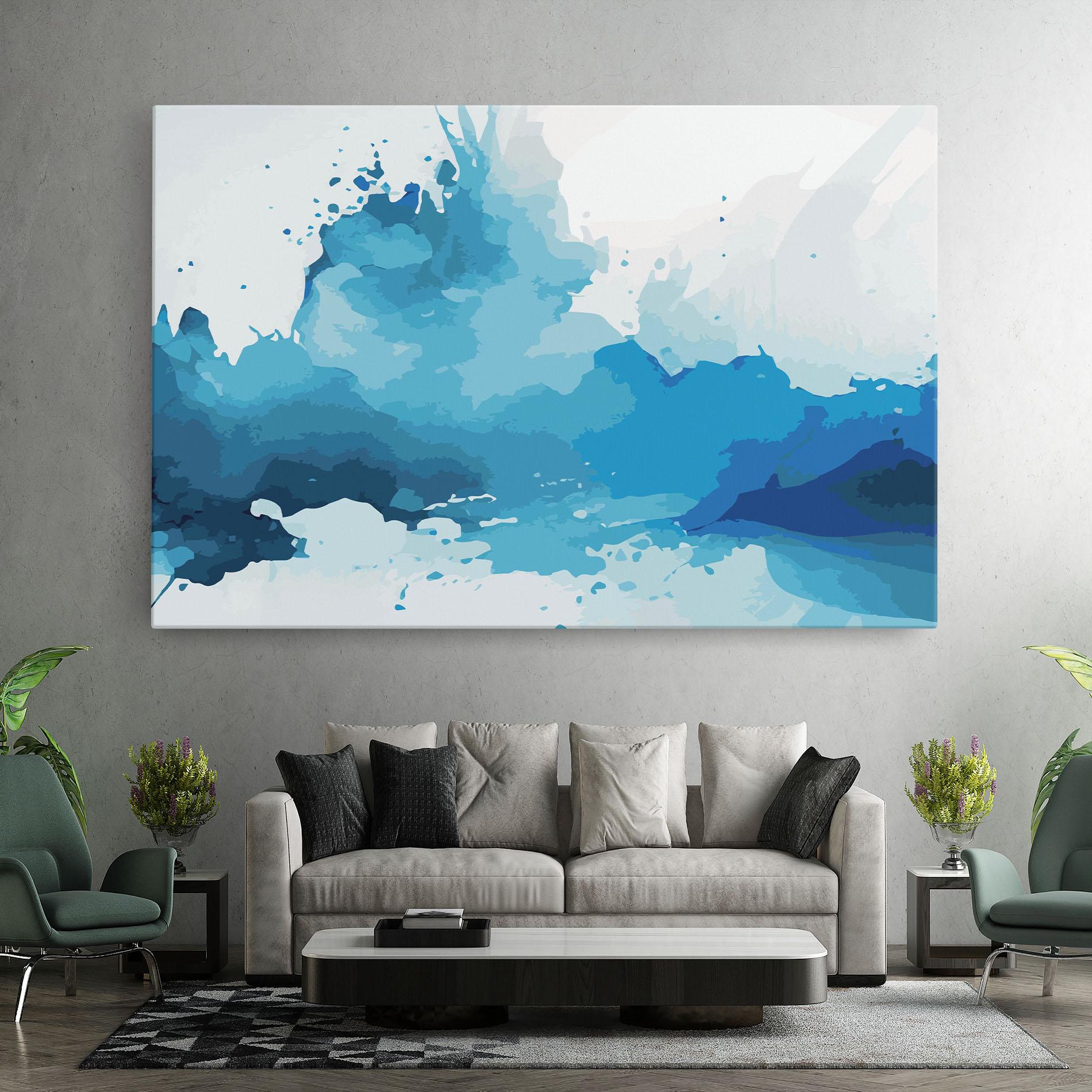 Tablou Canvas Blue Water Art mockup 7