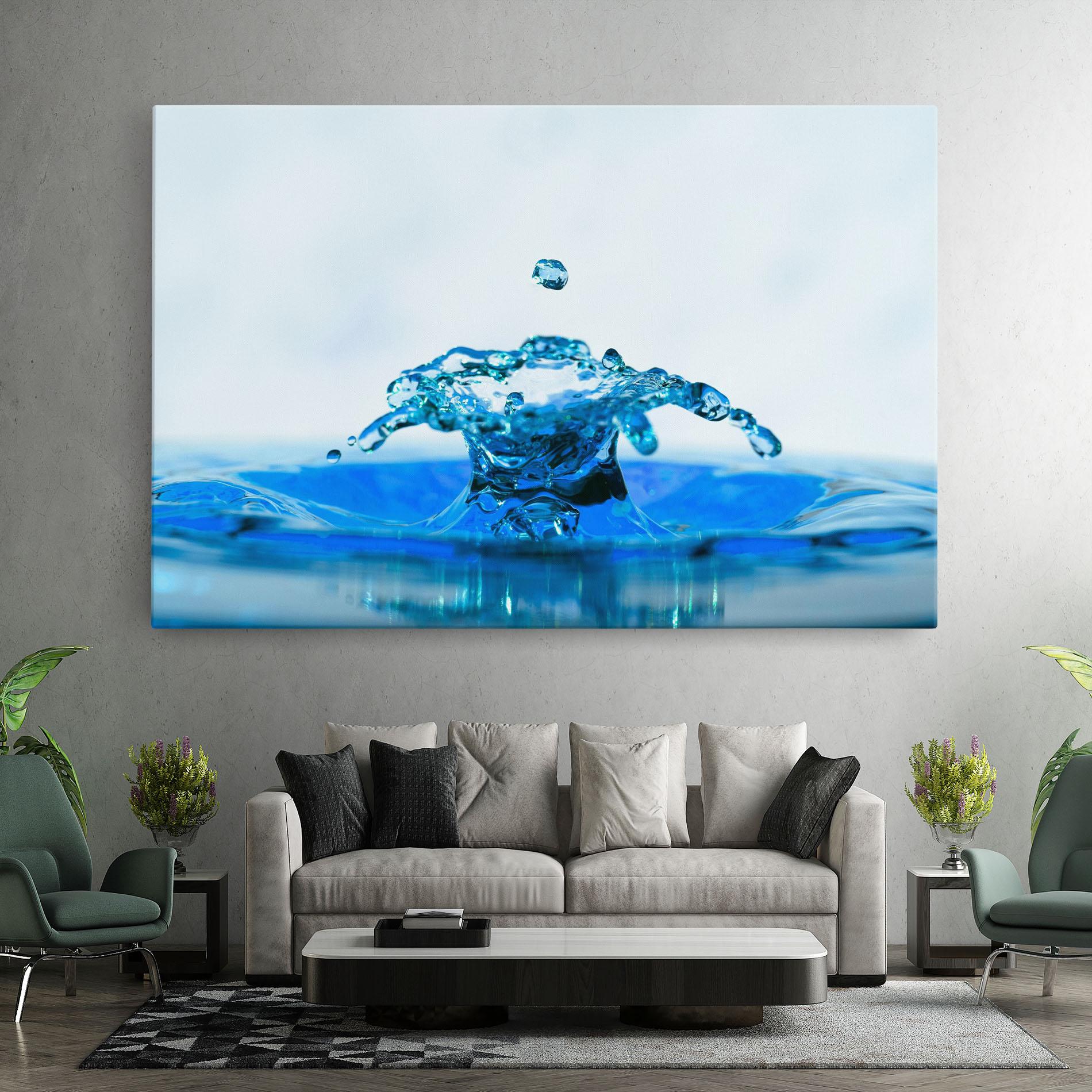 Tablou Canvas Blue Water Splash mockup 7