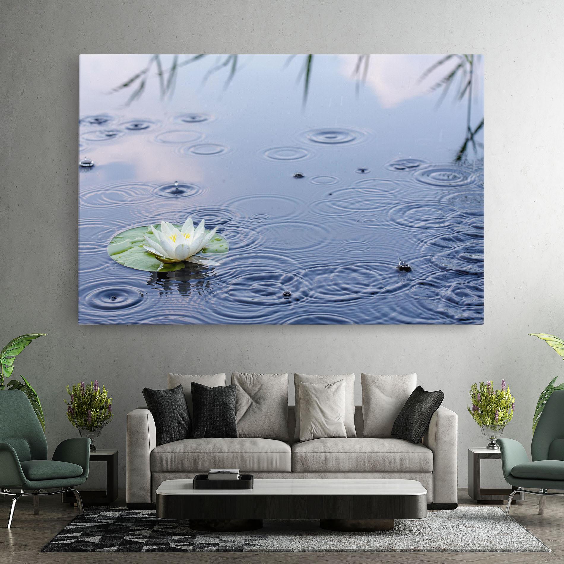 Tablou Canvas Clear Lake Rain mockup 7