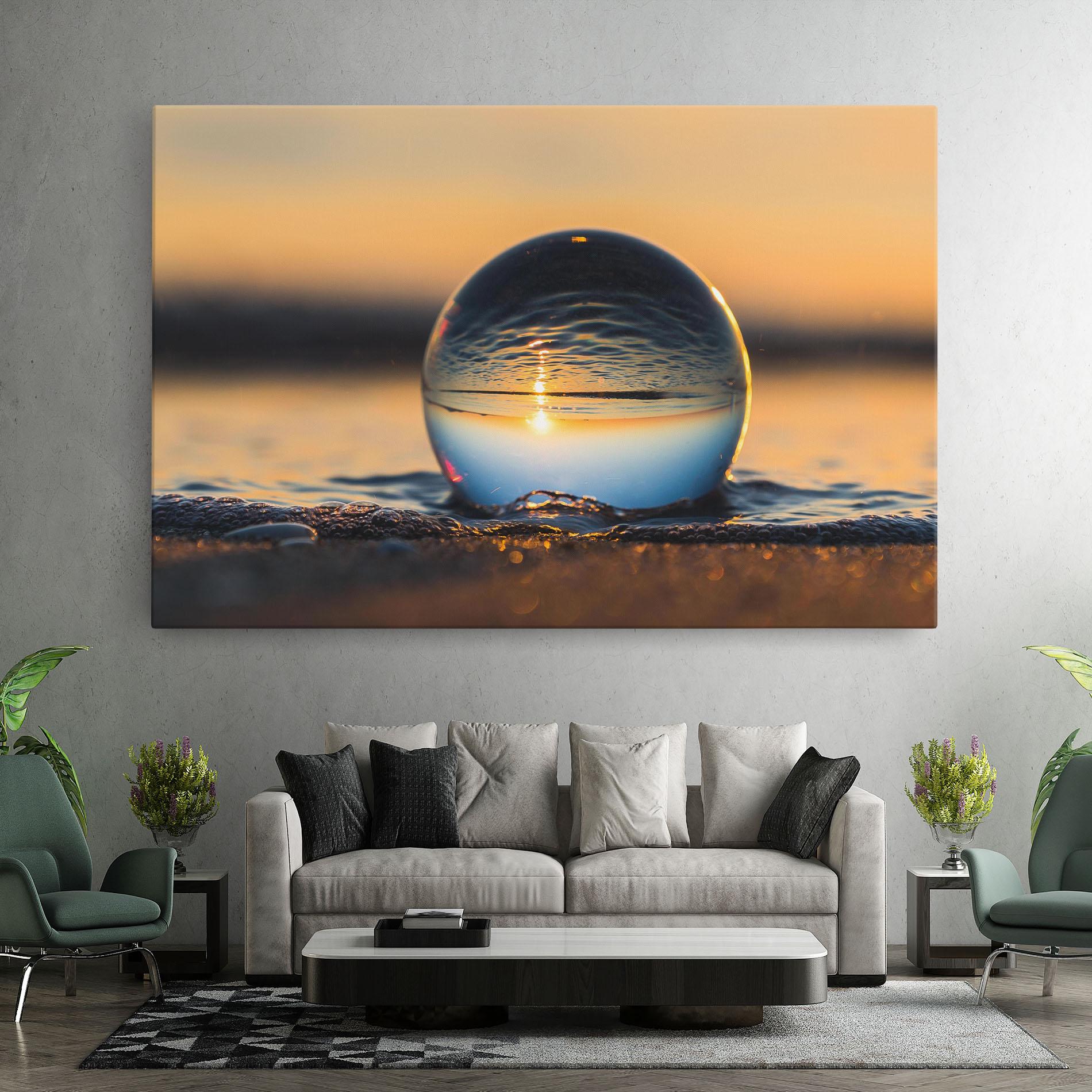 Tablou Canvas Water Bubble Reflecting mockup 7