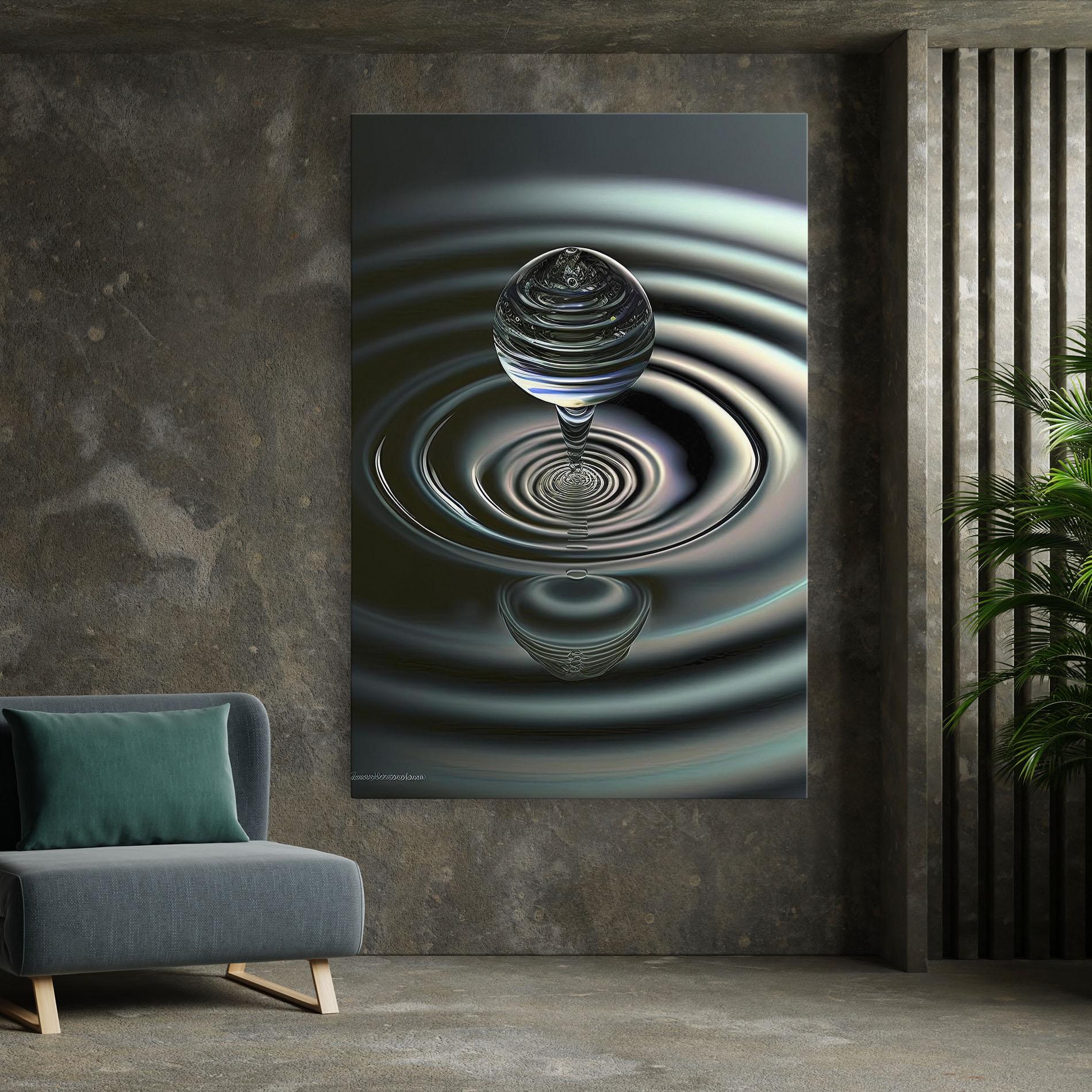 Tablou Canvas Beautiful Water Drop mockup 7