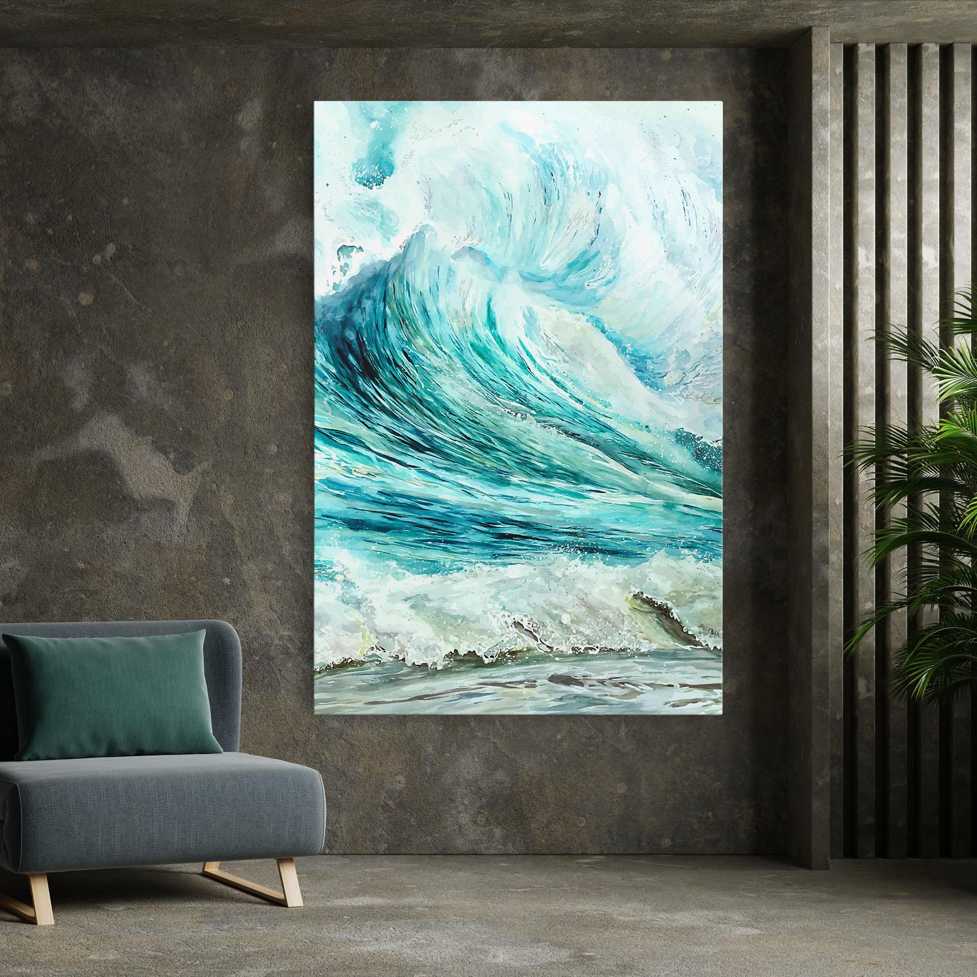 Tablou Canvas Sea Watercolor mockup 7