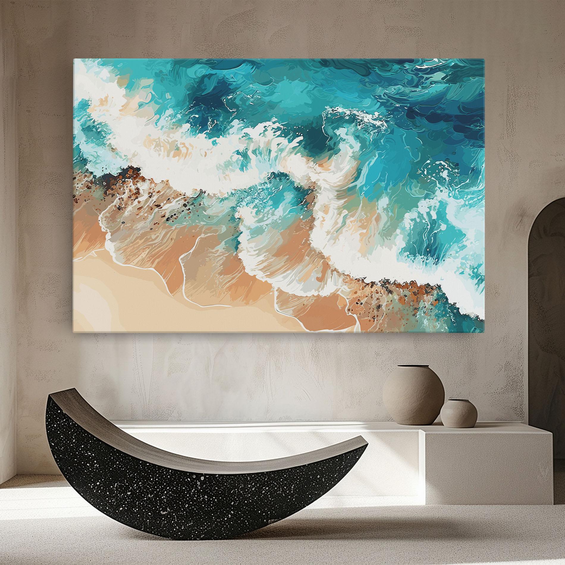 Tablou Canvas Artistic Waves mockup 8