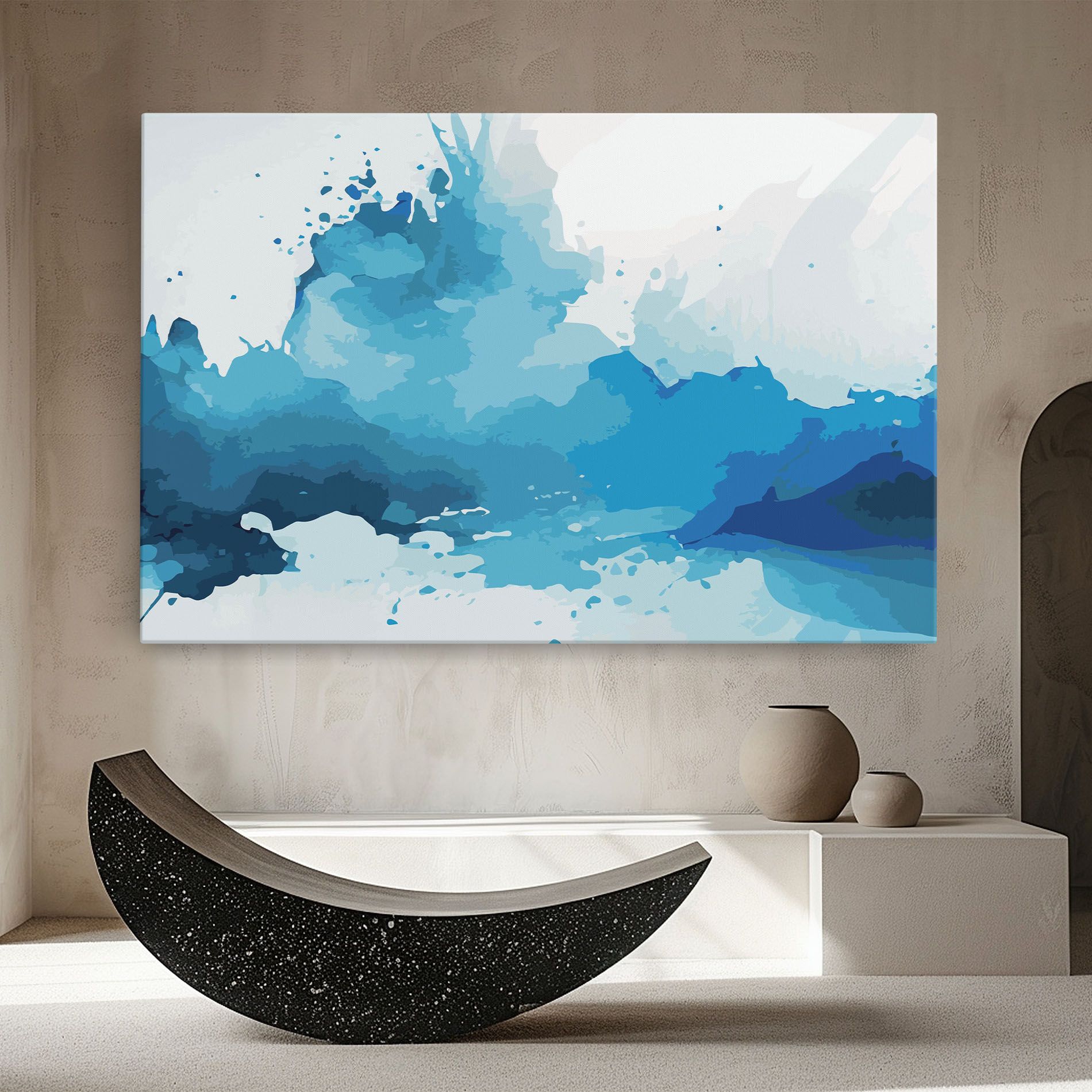 Blue Water Art mockup 8