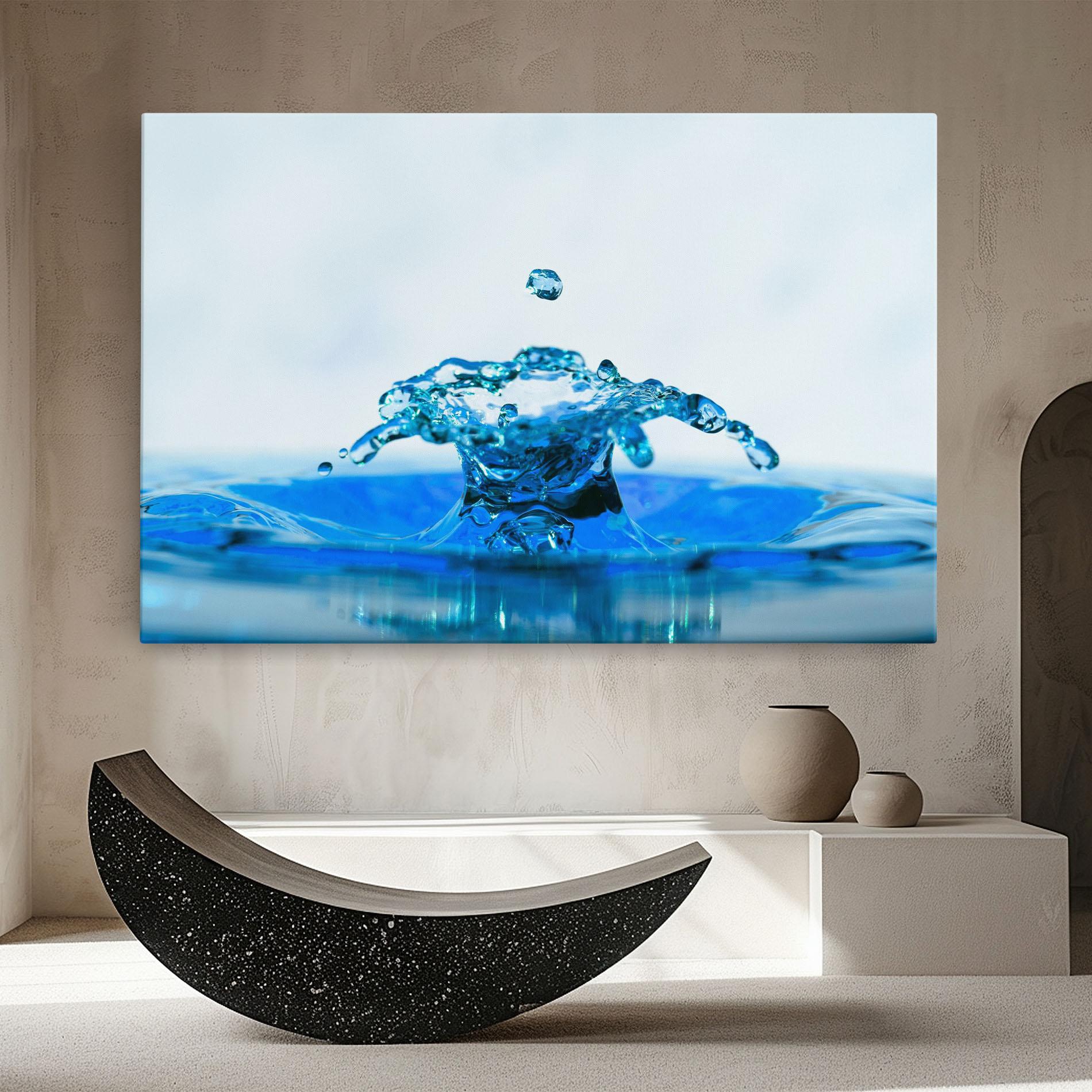 Tablou Canvas Blue Water Splash mockup 8