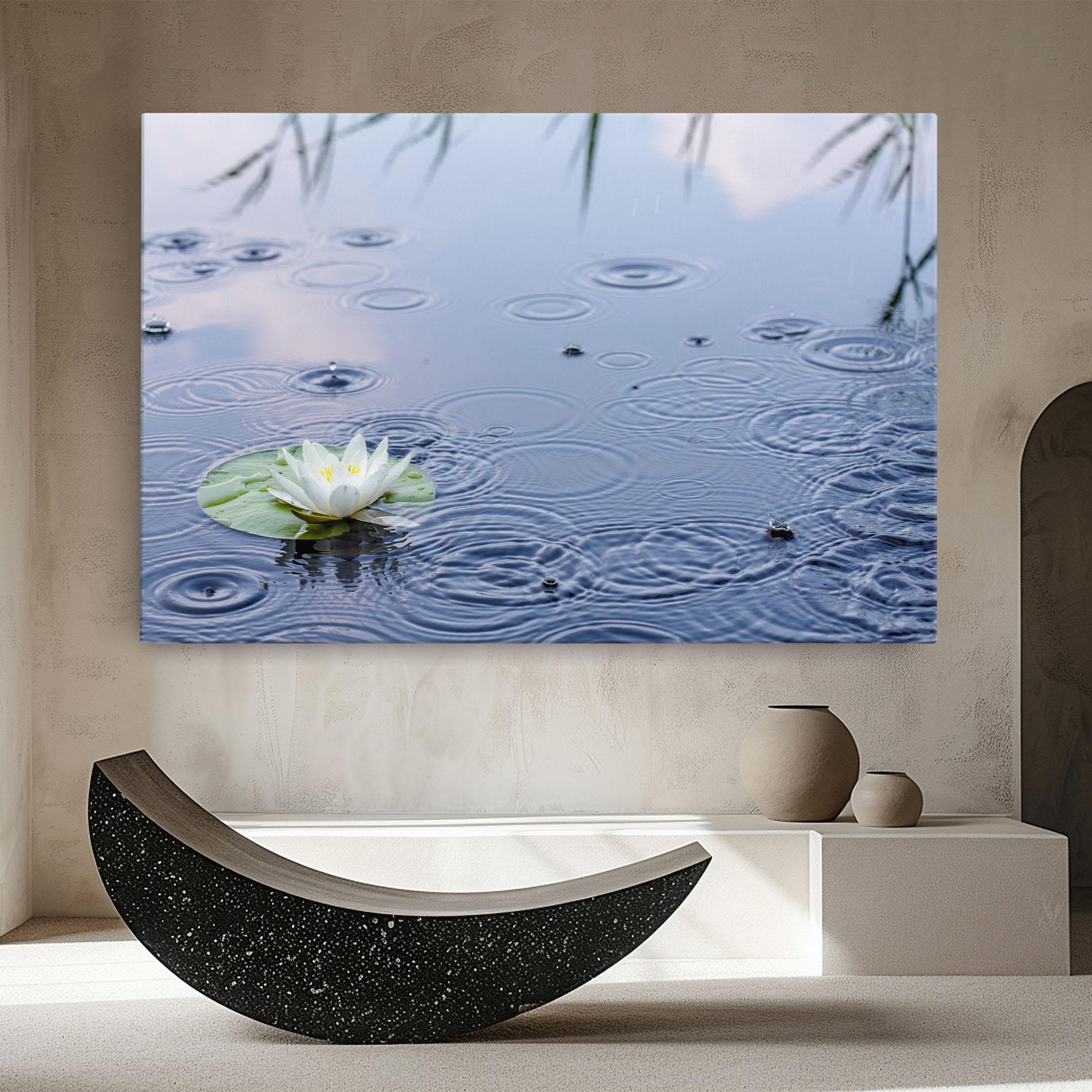 Tablou Canvas Clear Lake Rain mockup 8