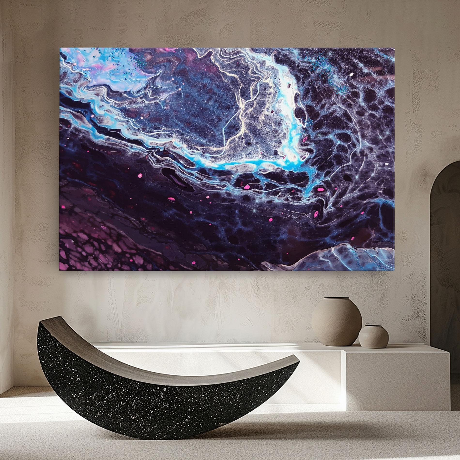 Tablou Canvas Purple Blue Water mockup 8