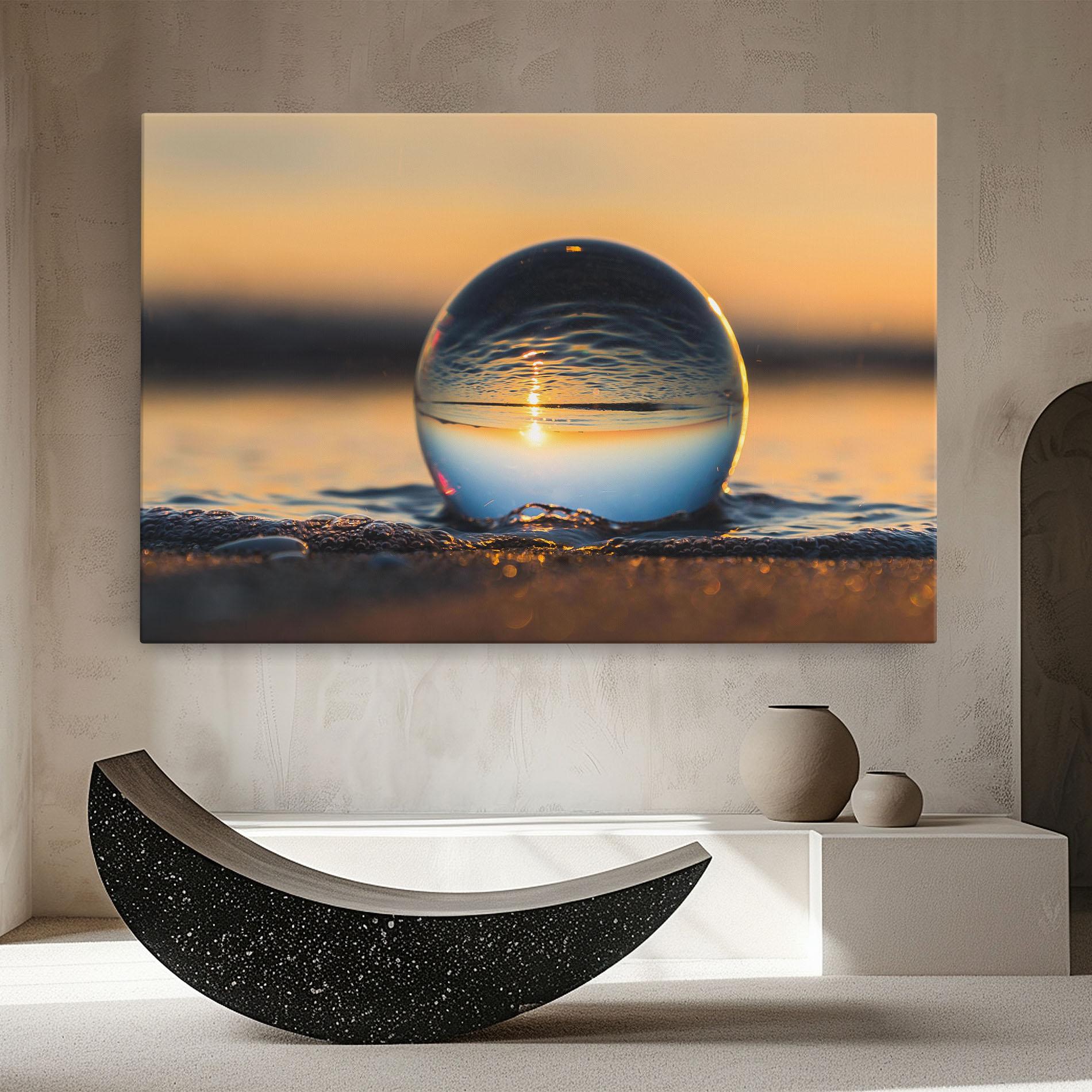 Tablou Canvas Water Bubble Reflecting mockup 8