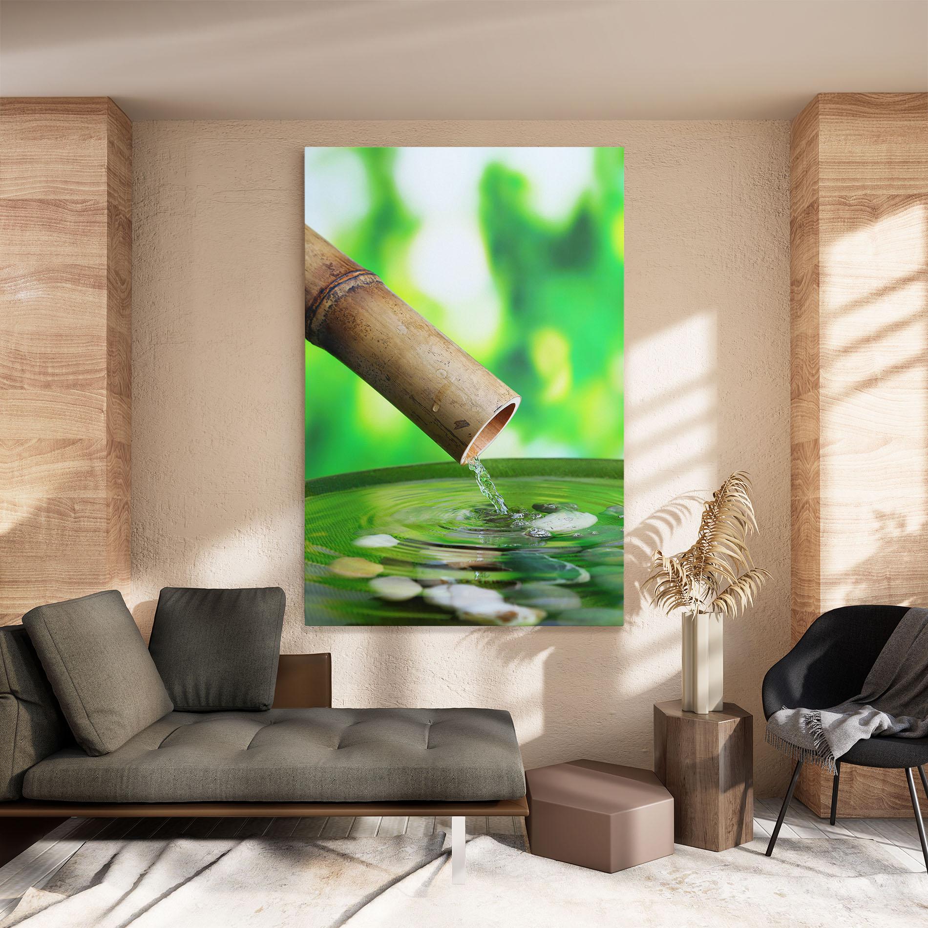 Tablou Canvas Bamboo Fountain mockup 8