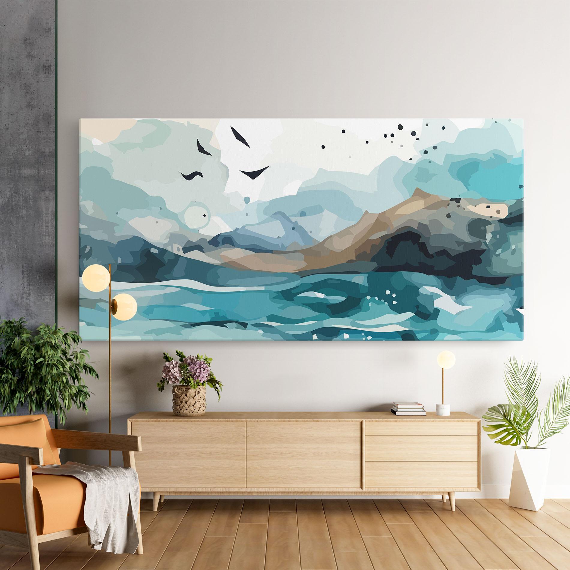 Tablou Canvas Water Birds mockup 9