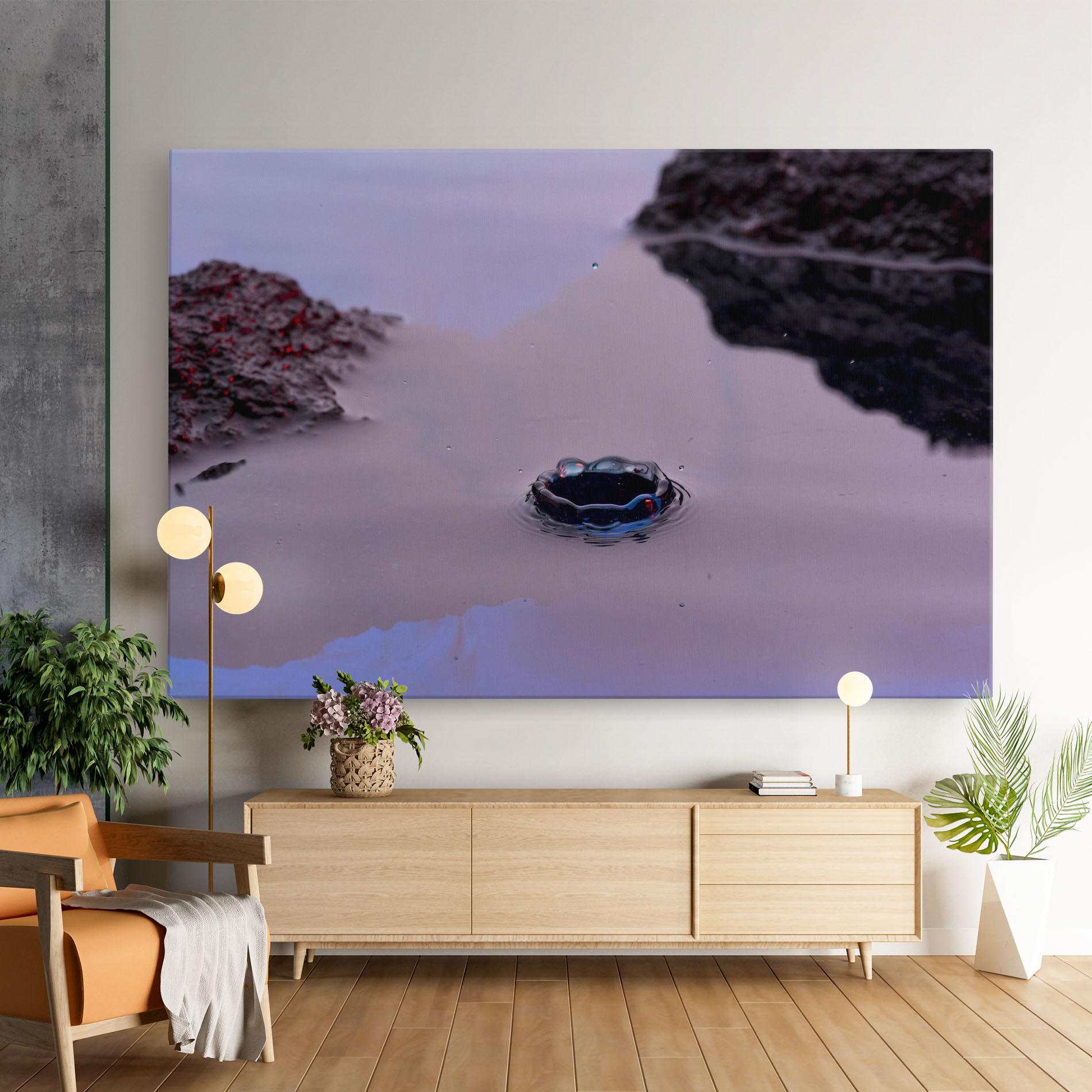 Tablou Canvas Blue Color Water mockup 9